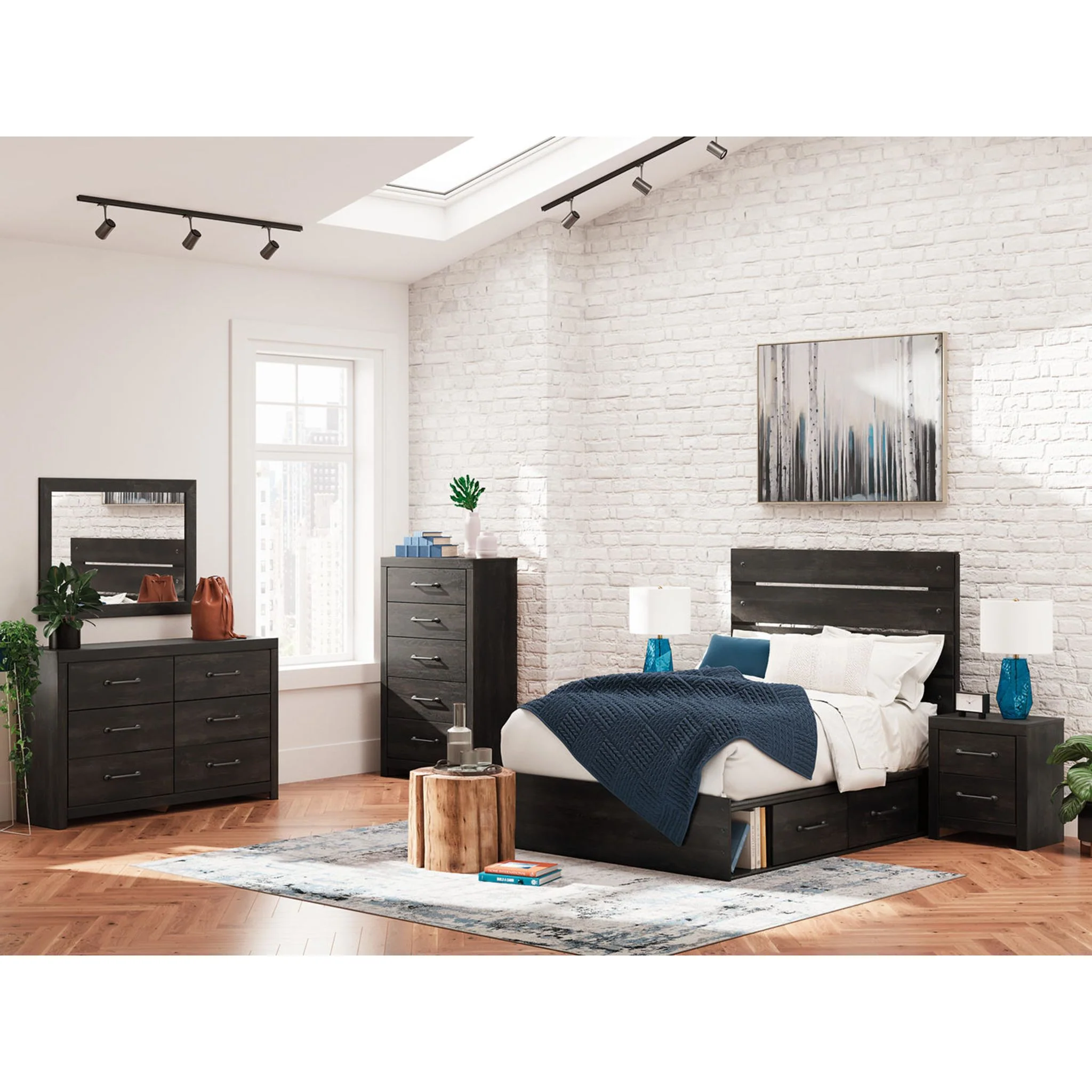 Hollivern Full Storage Bed - Dark Gray - Image 13
