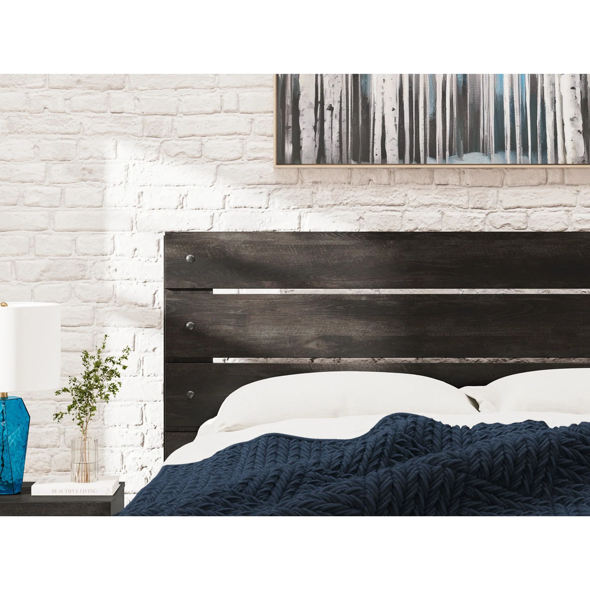 Hollivern Queen Panel Bed - Dark Gray - Image 9