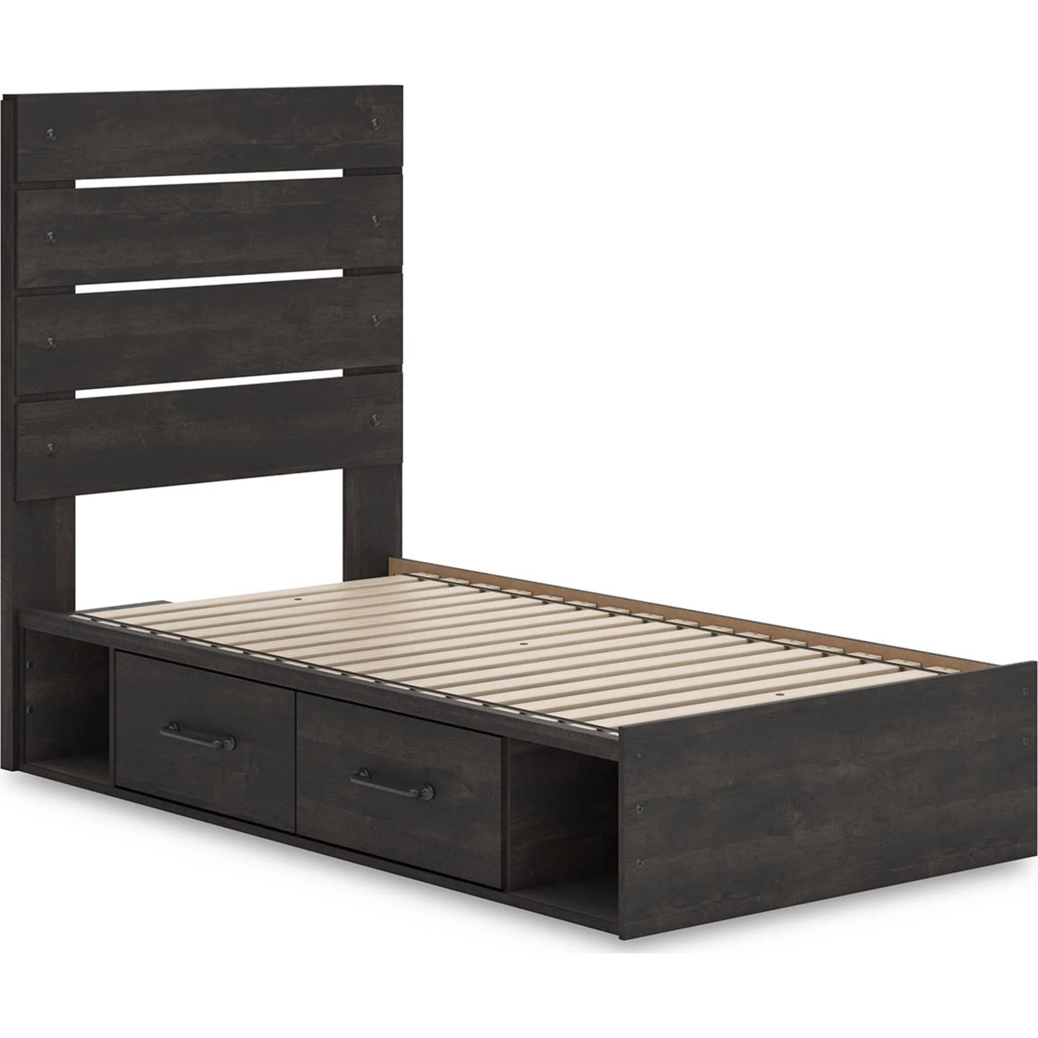 Hollivern Twin Storage Bed - Dark Gray - Image 17