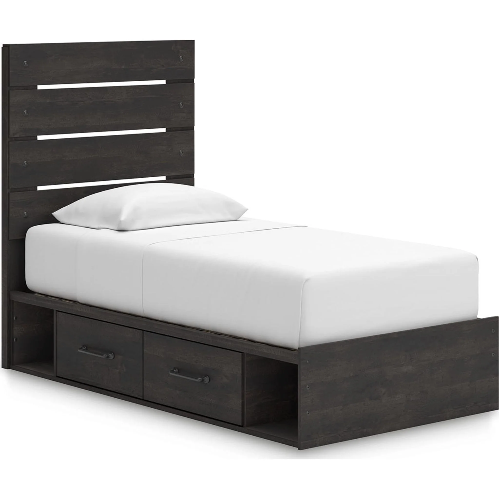 Hollivern Twin Storage Bed - Dark Gray - Image 8
