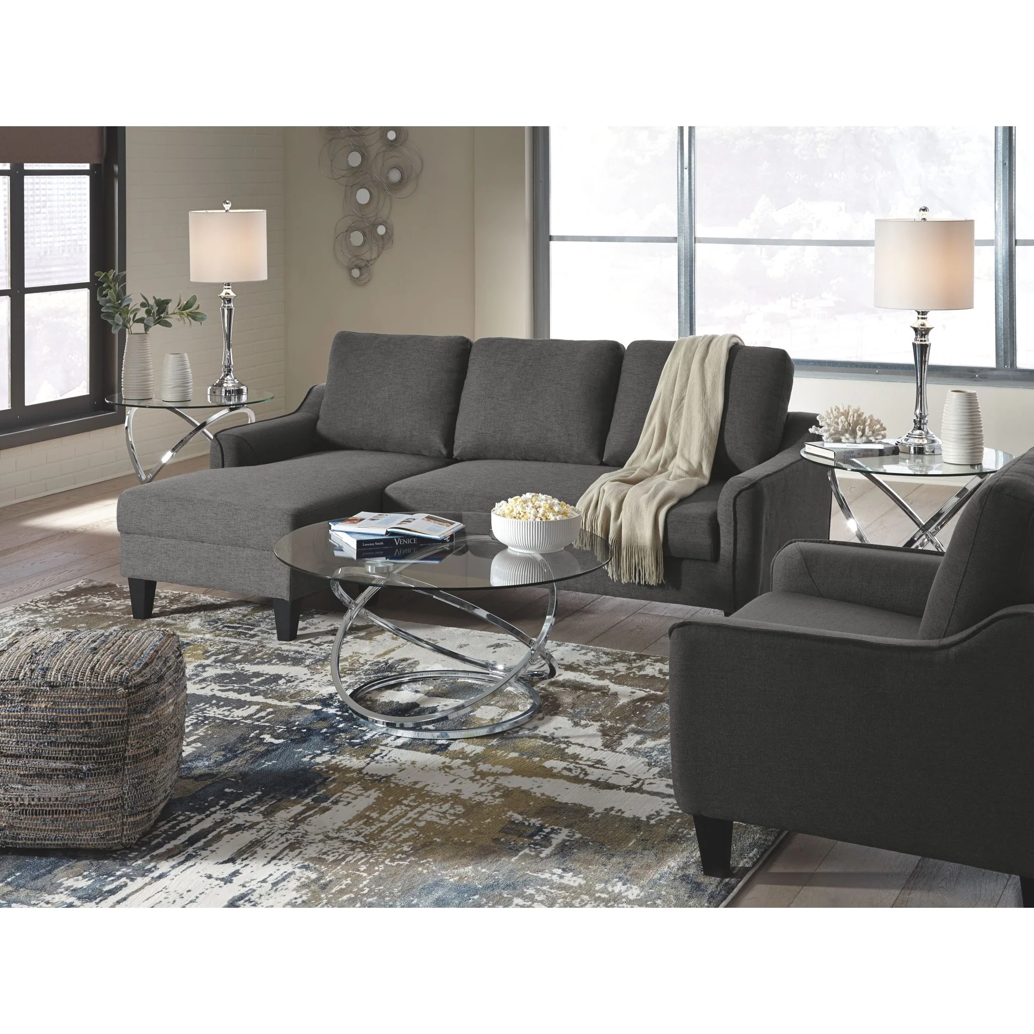 Hollynyx 3 Pack Tables - Chrome Finish - Image 3