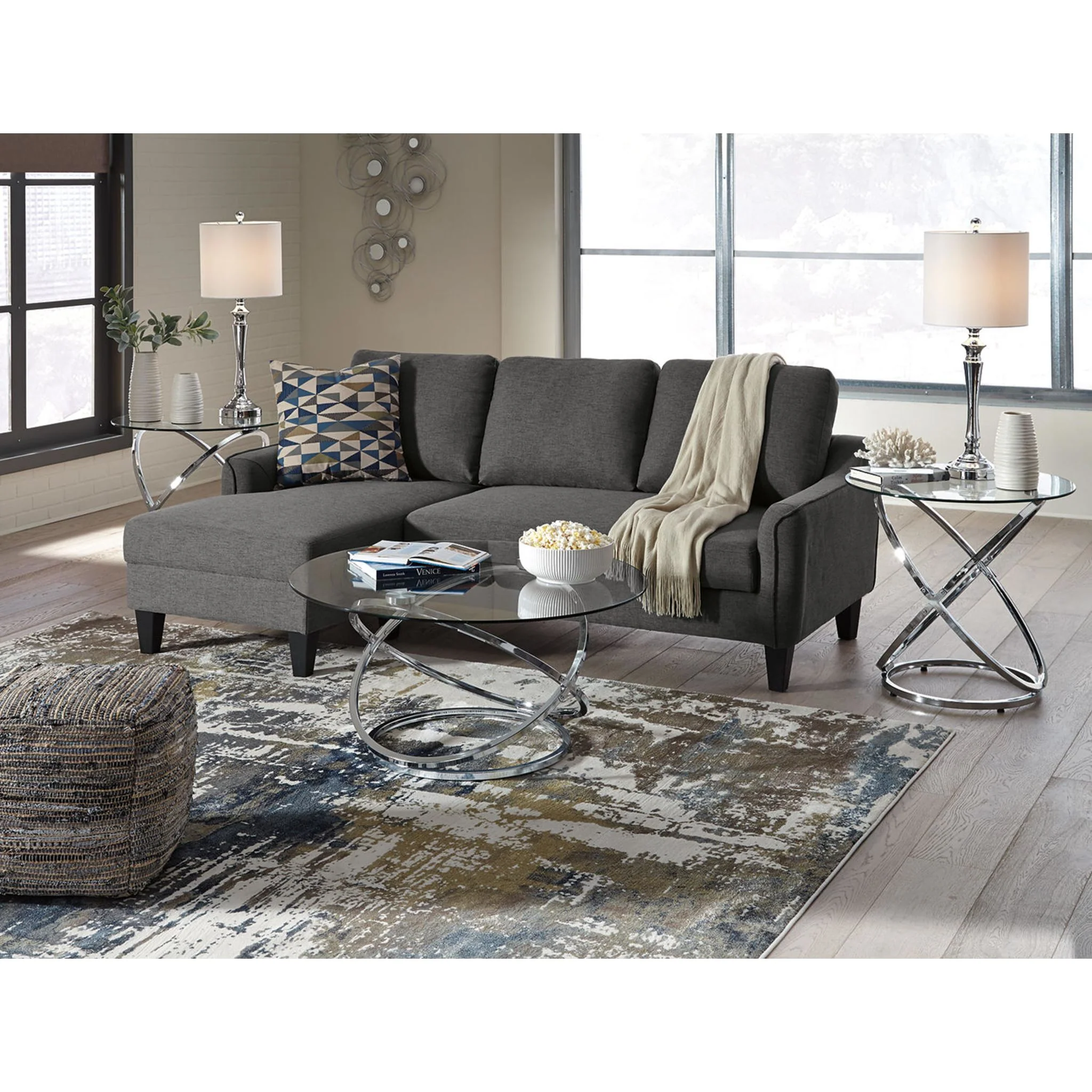 Hollynyx 3 Pack Tables - Chrome Finish - Image 6