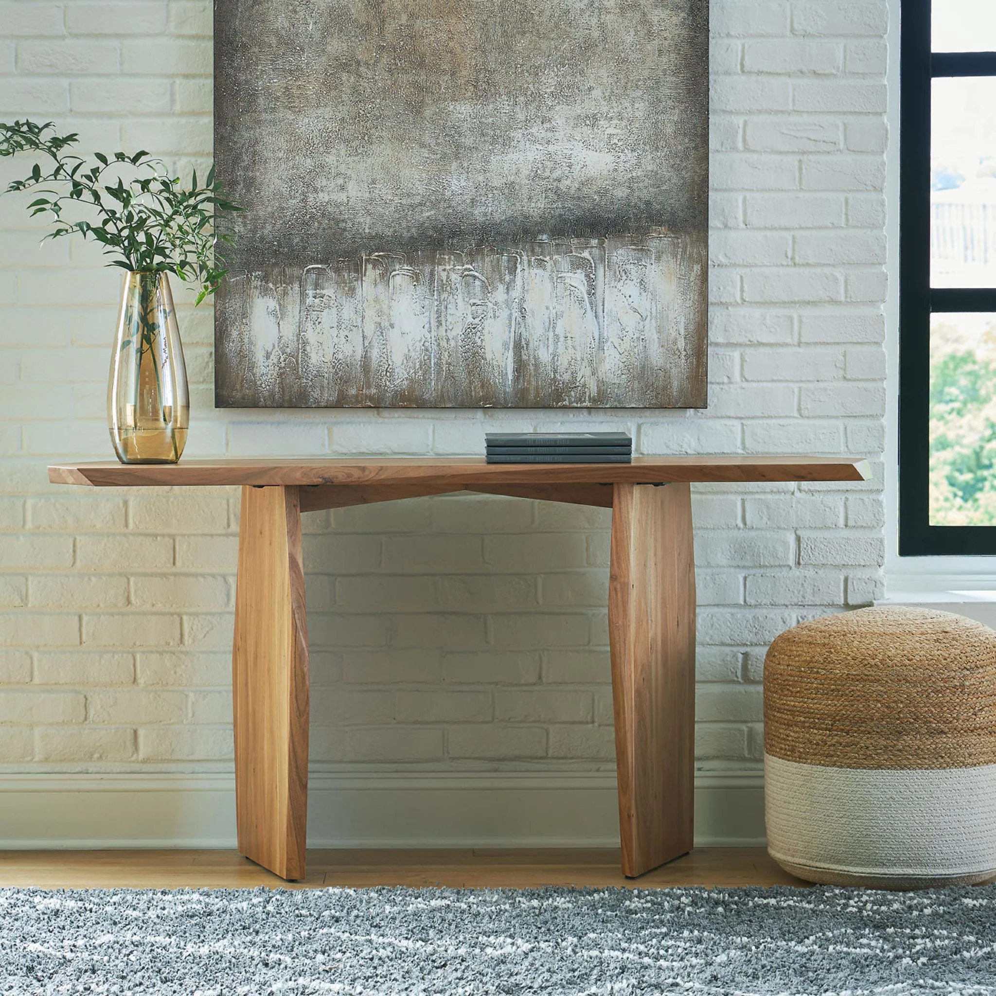 Holward Console Table - Natural - Image 8