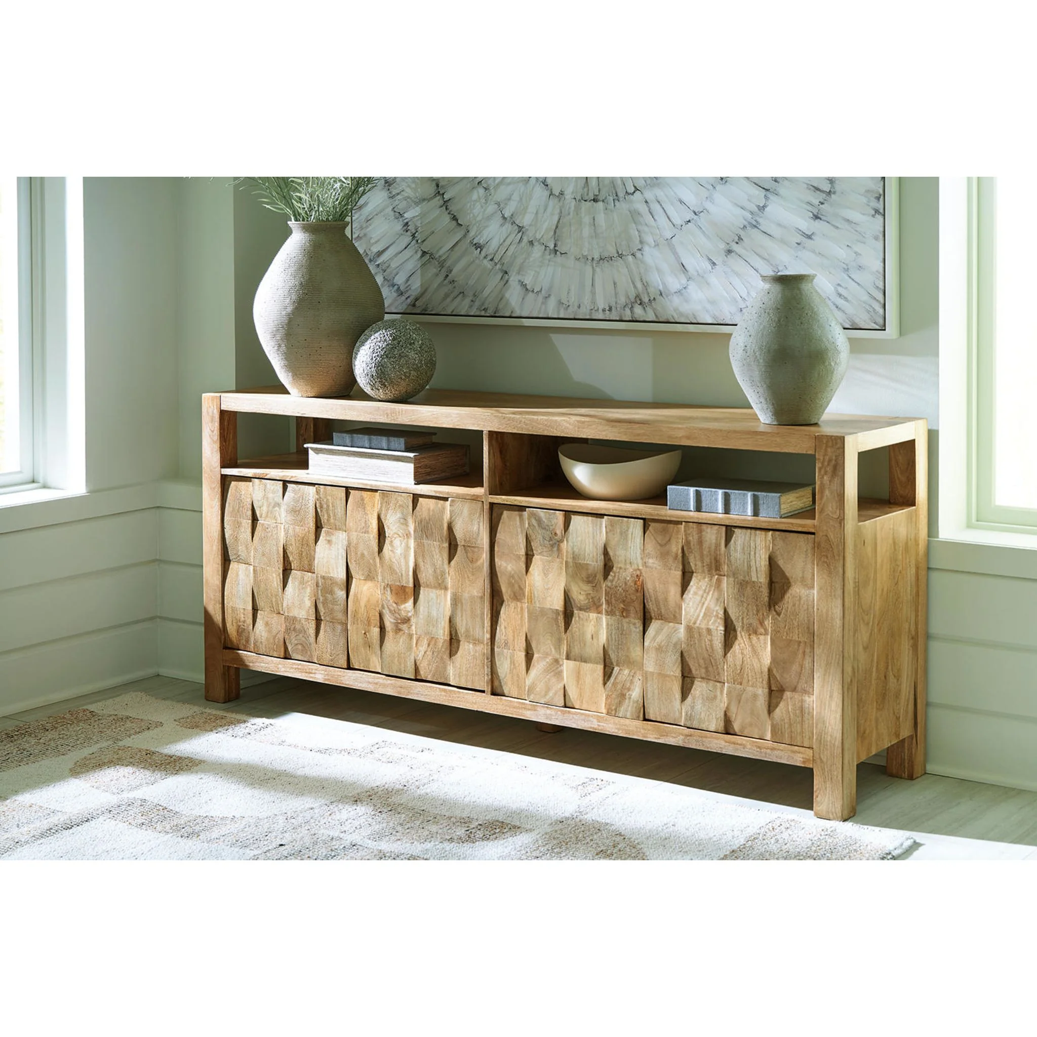 Hudwick Accent Cabinet - Natural Brown - Image 2