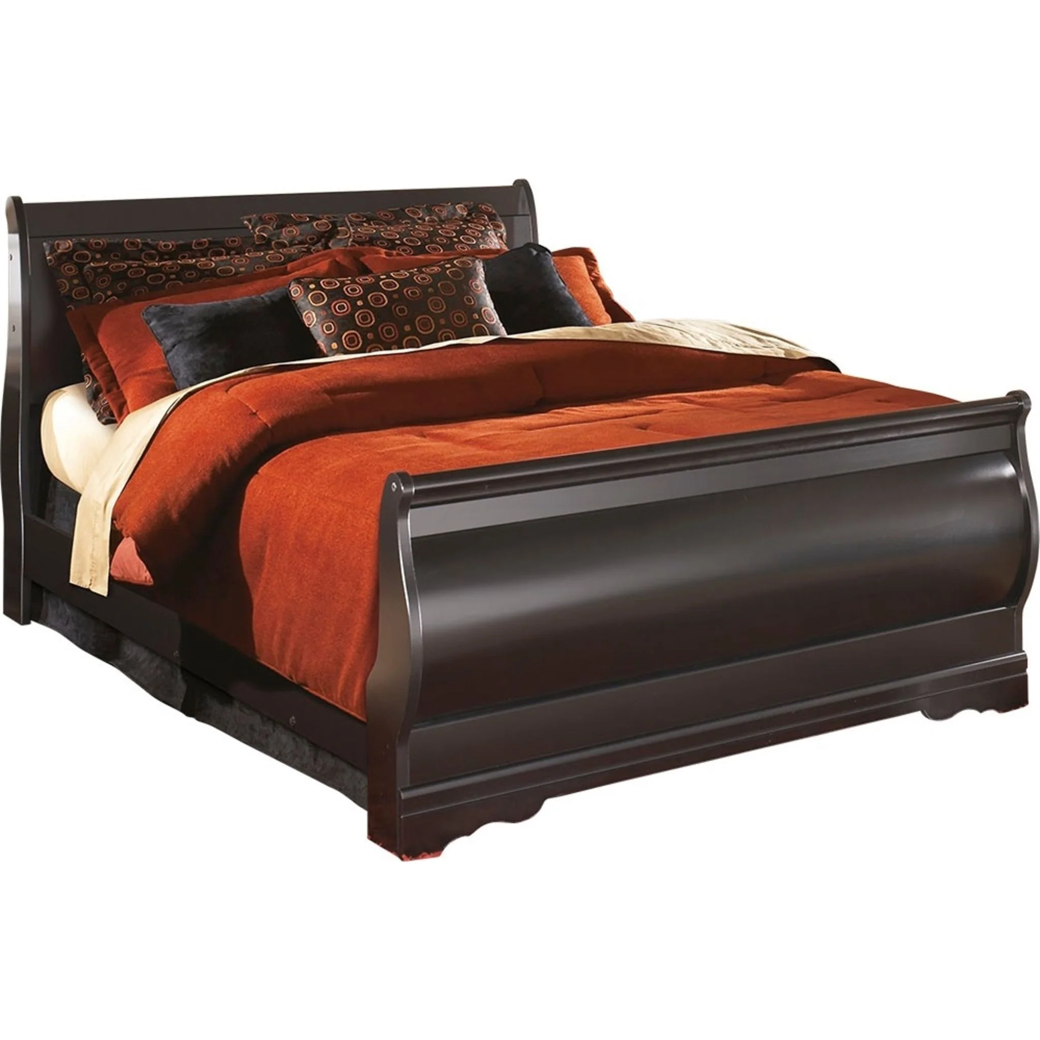 Huey Vineyard 6 Piece Full Sleigh Bedroom - Black - Image 2