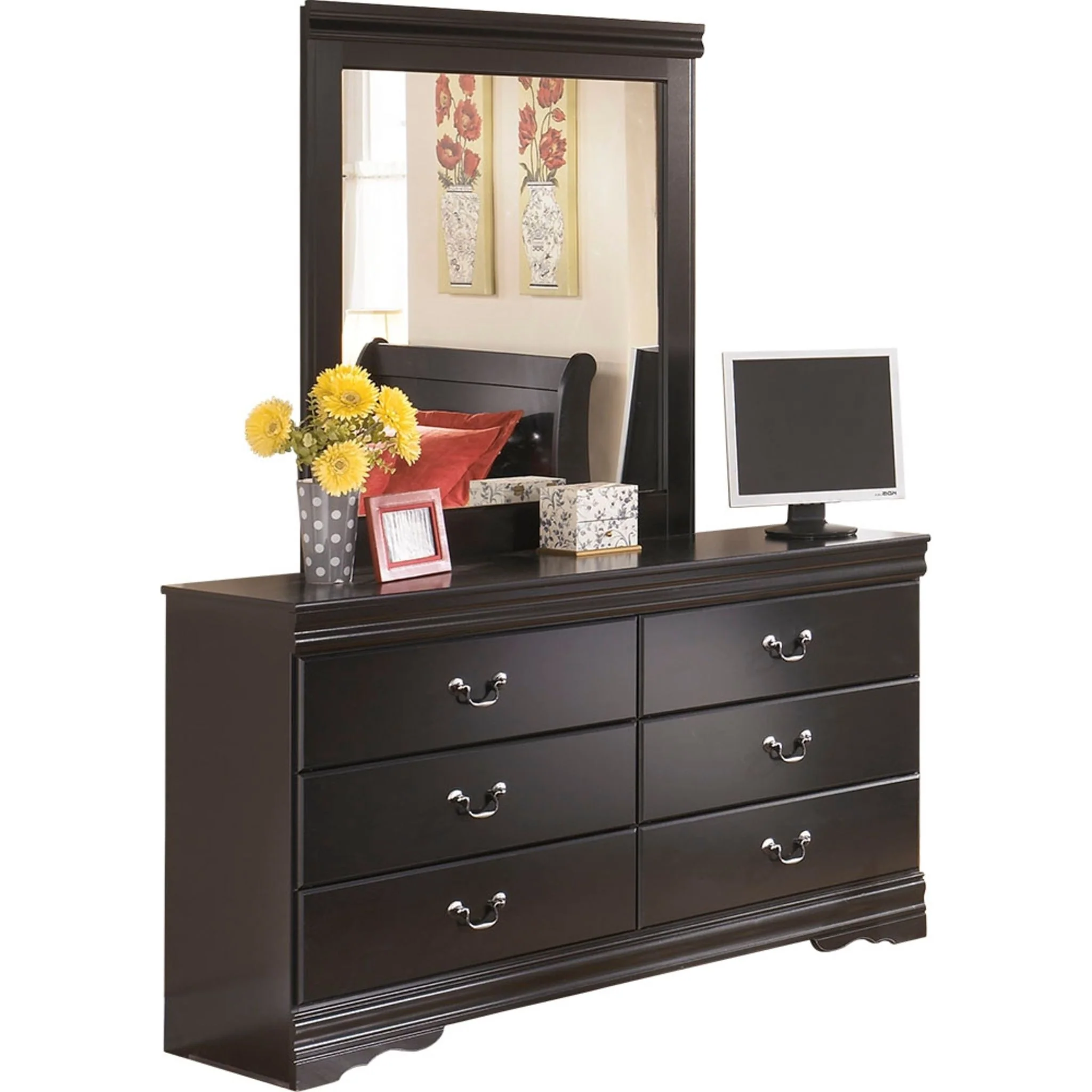 Huey Vineyard 6 Piece Full Sleigh Bedroom - Black - Image 3