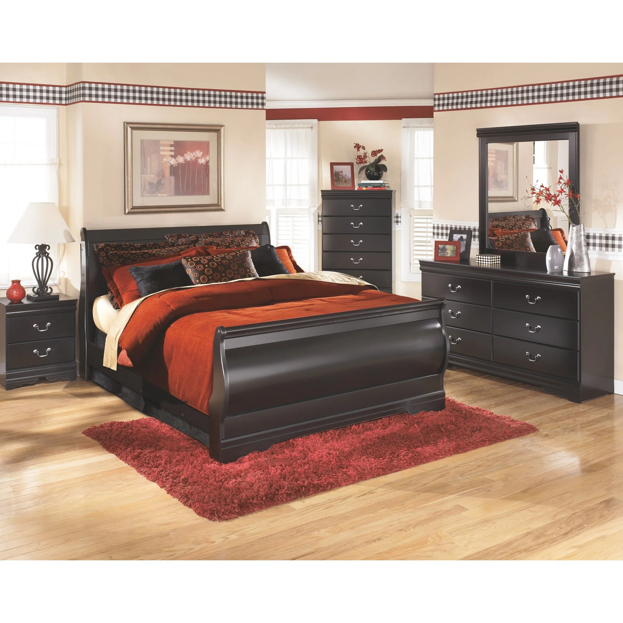 Huey Vineyard Nightstand - Black - Image 3