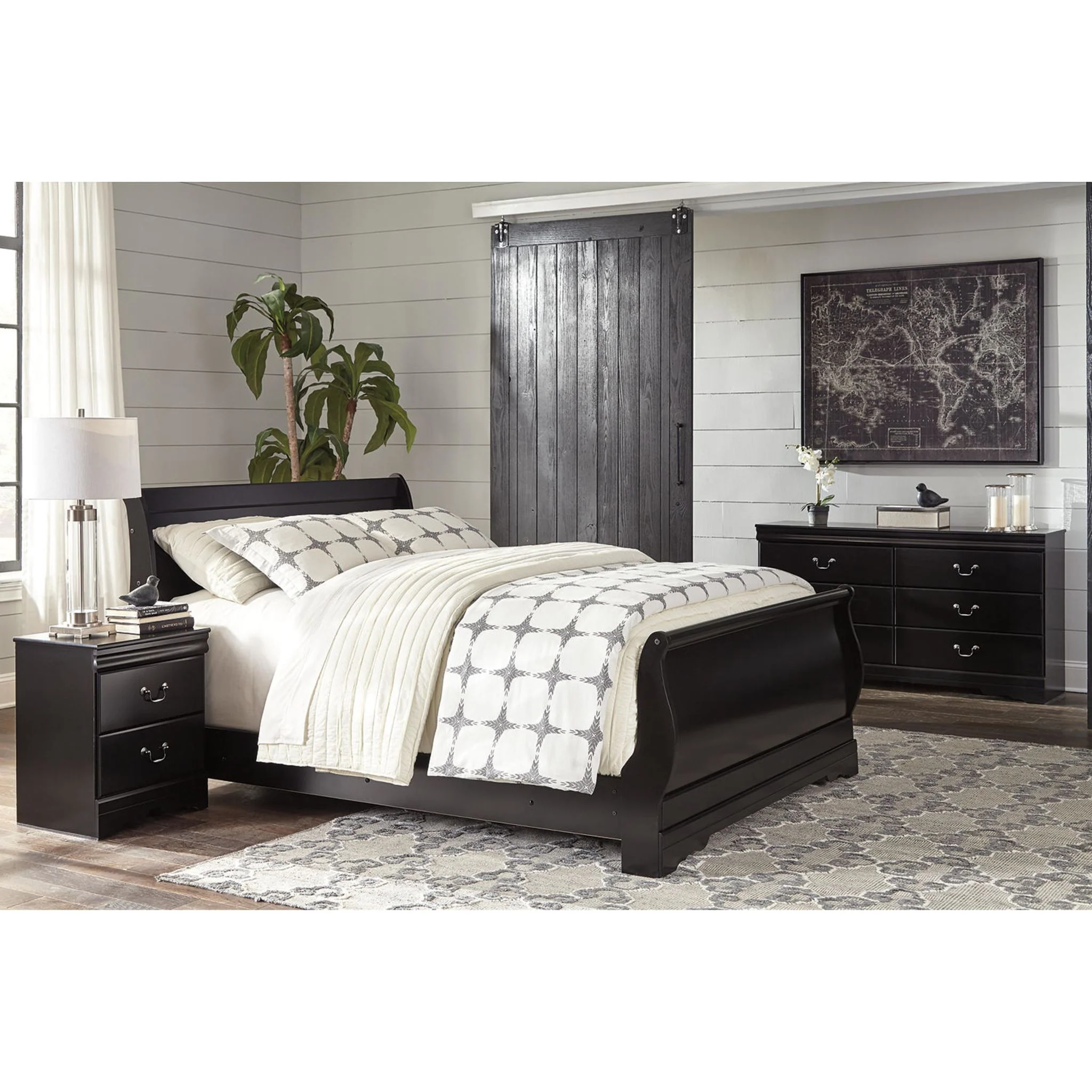 Huey Vineyard Nightstand - Black - Image 6