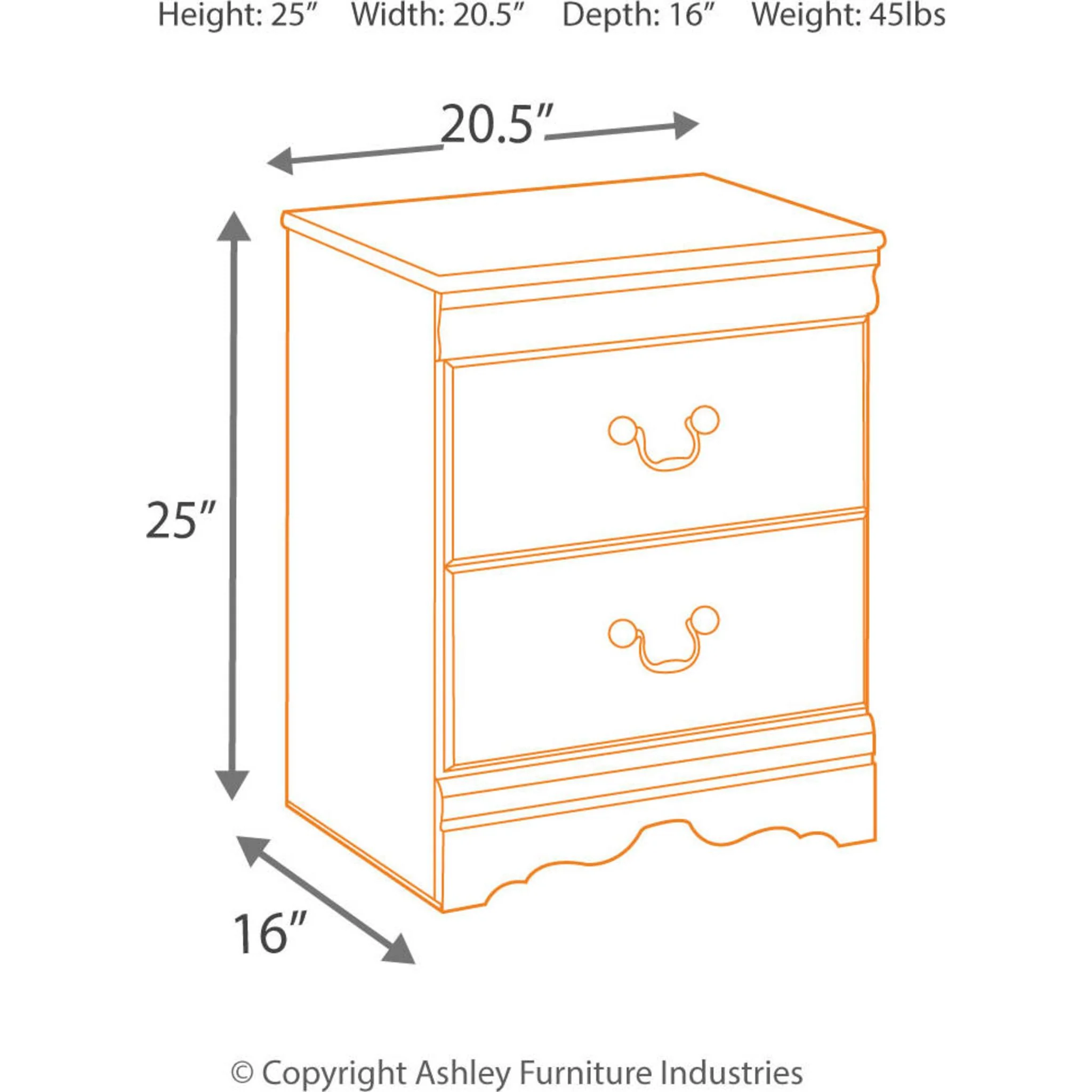 Huey Vineyard Nightstand - Black - Image 8