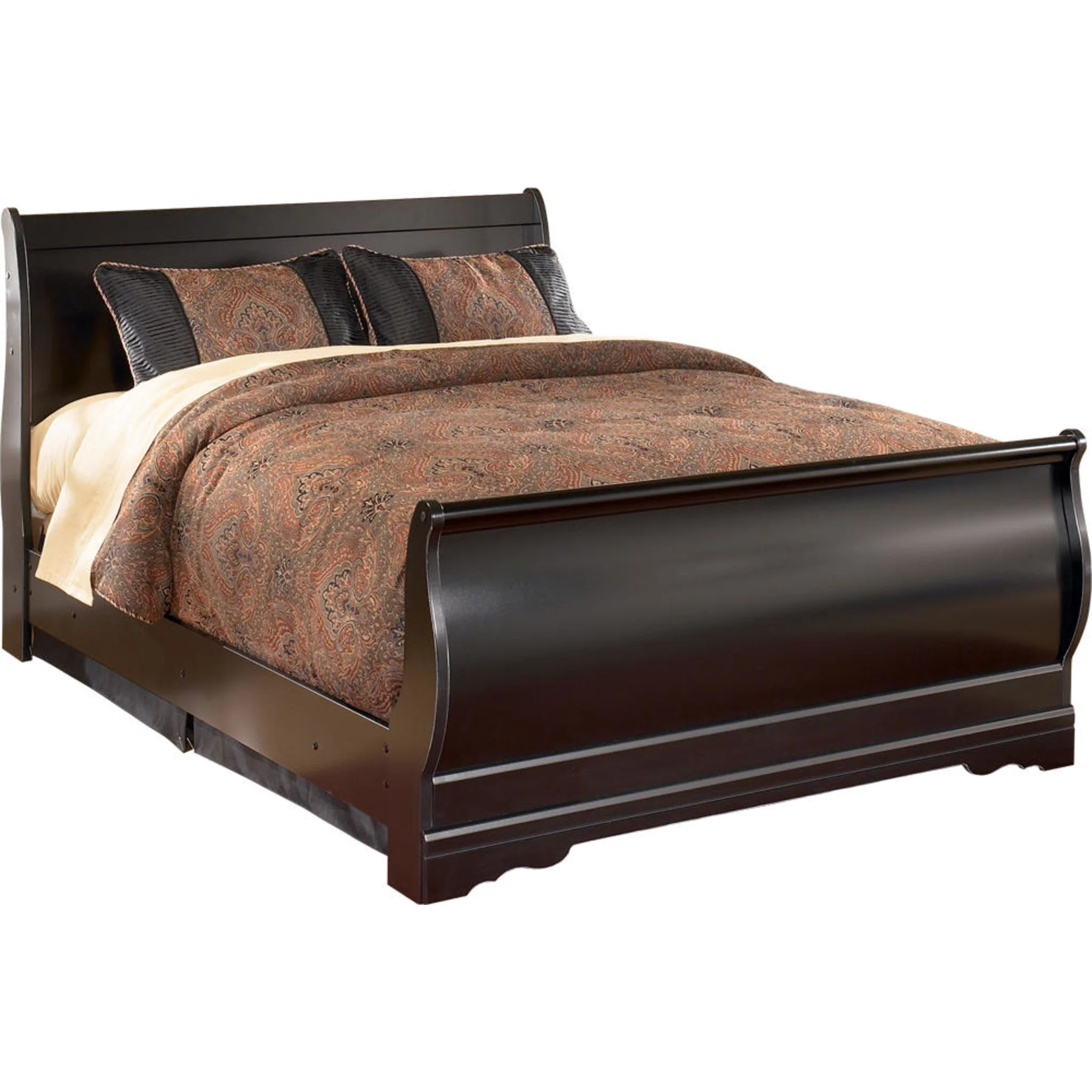 Huey Vineyard Sleigh Bed - Black - Image 18