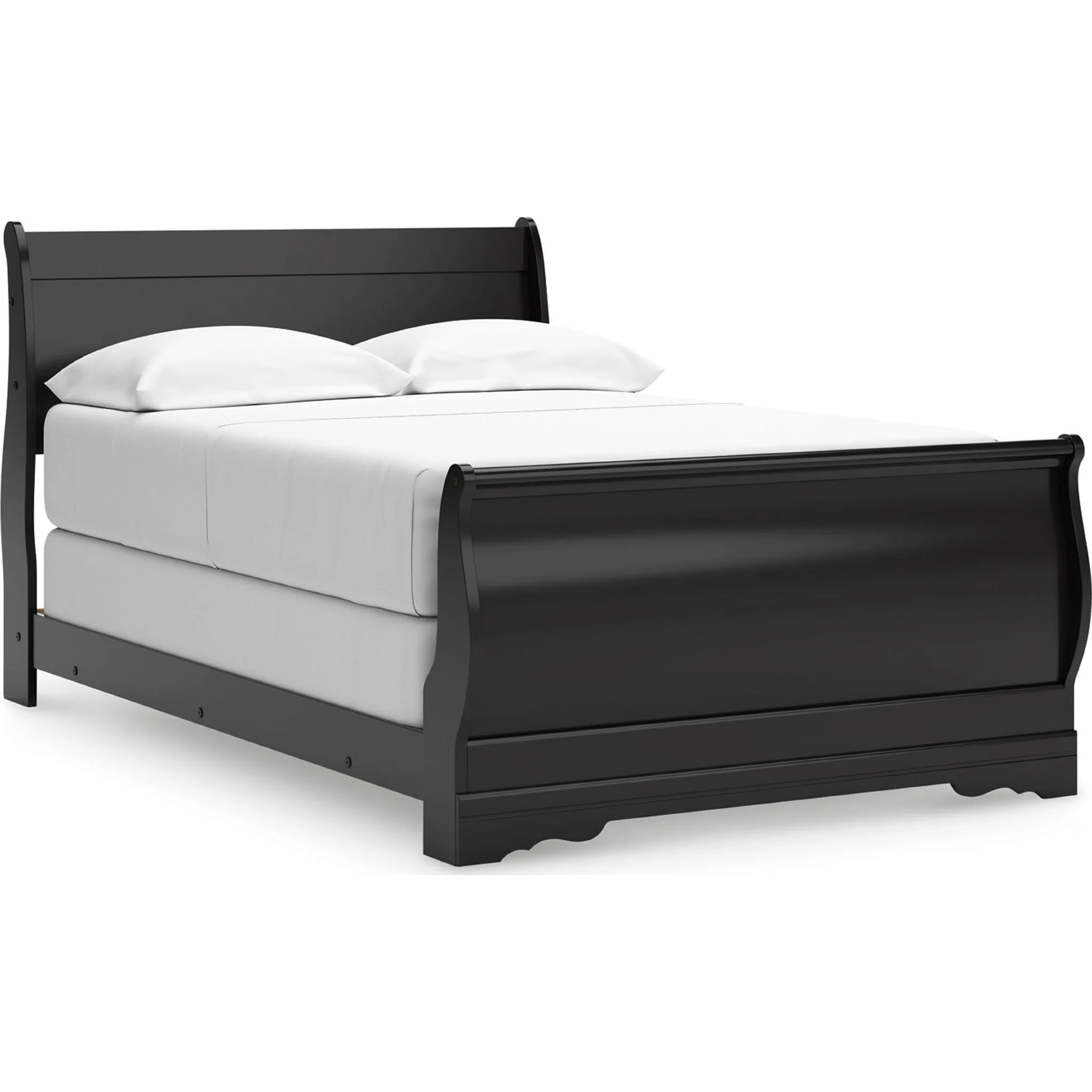 Huey Vineyard Sleigh Bed - Black - Image 29