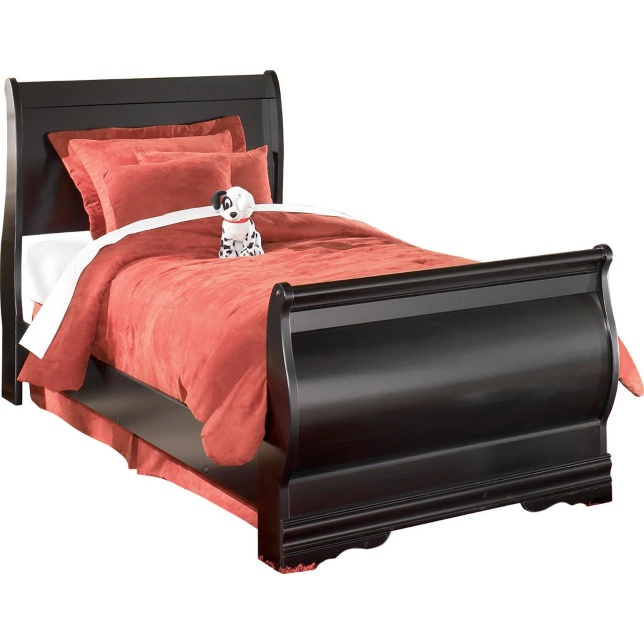 Huey Vineyard Sleigh Bed - Black - Image 9