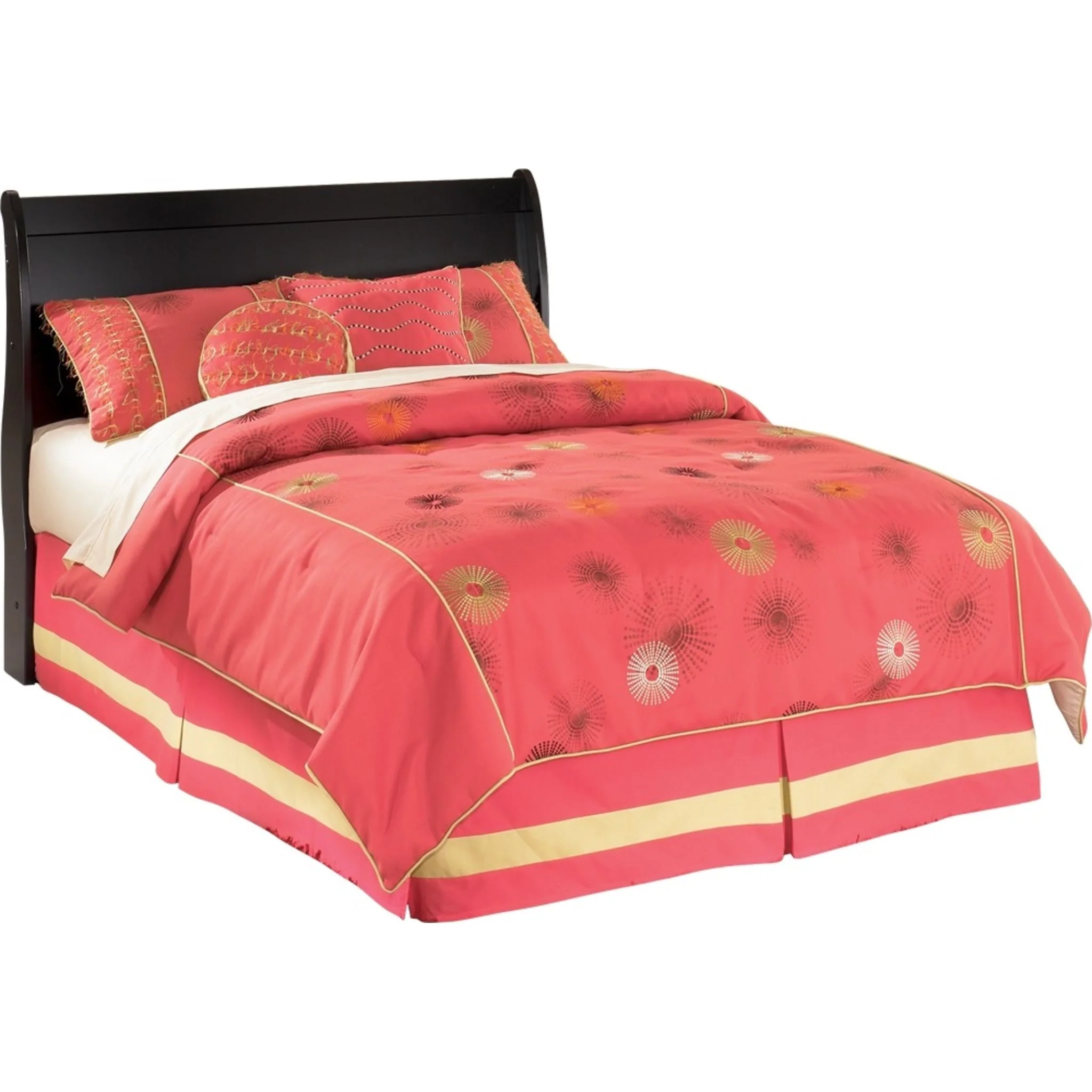 Huey Vineyard Sleigh Headboard - Black - Image 6