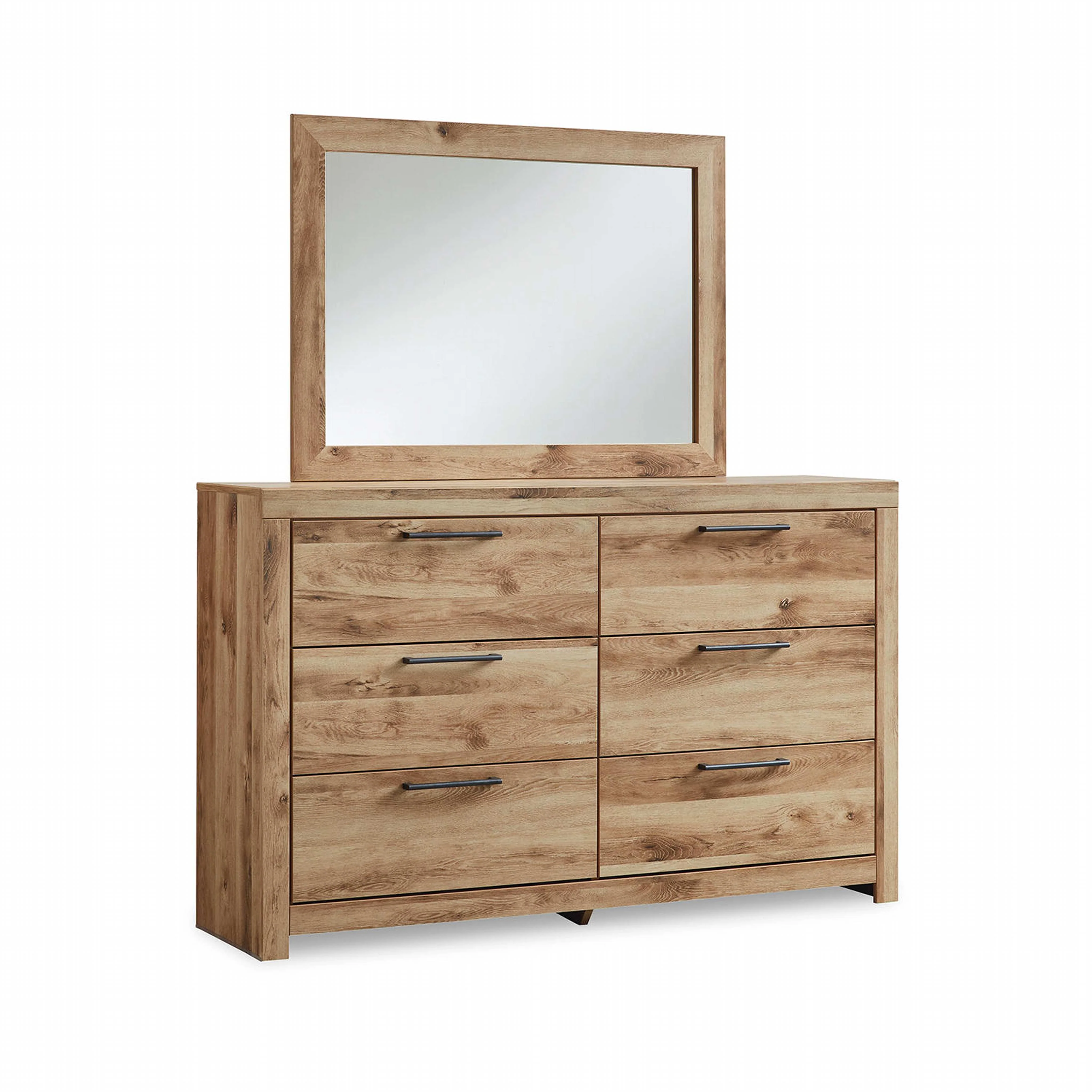 Hyanna 6 Piece Bed with 2 Drawer Storage Bedroom - Tan Brown - Image 26
