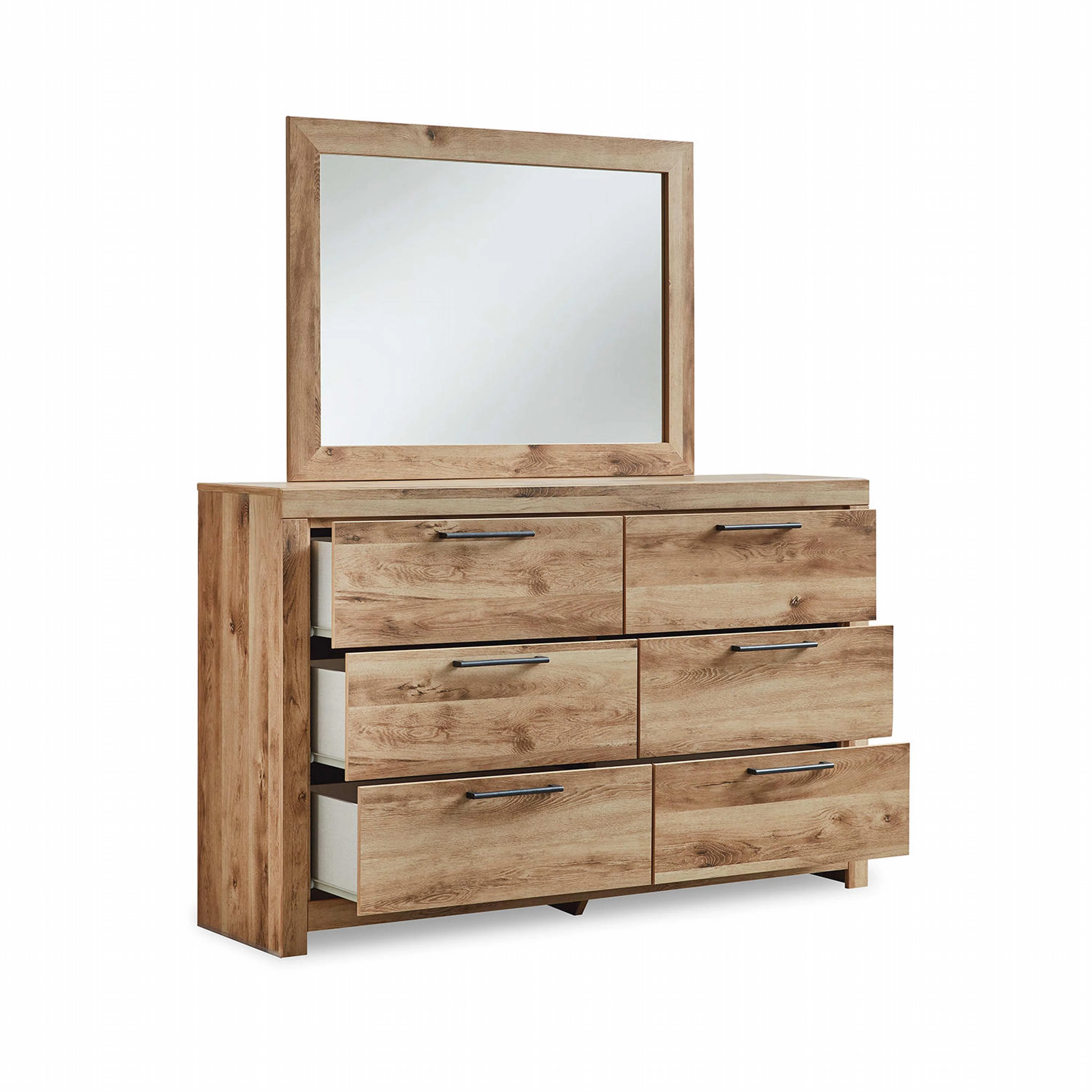 Hyanna 6 Piece Bed with 4 Drawer Storage Bedroom - Tan Brown - Image 31
