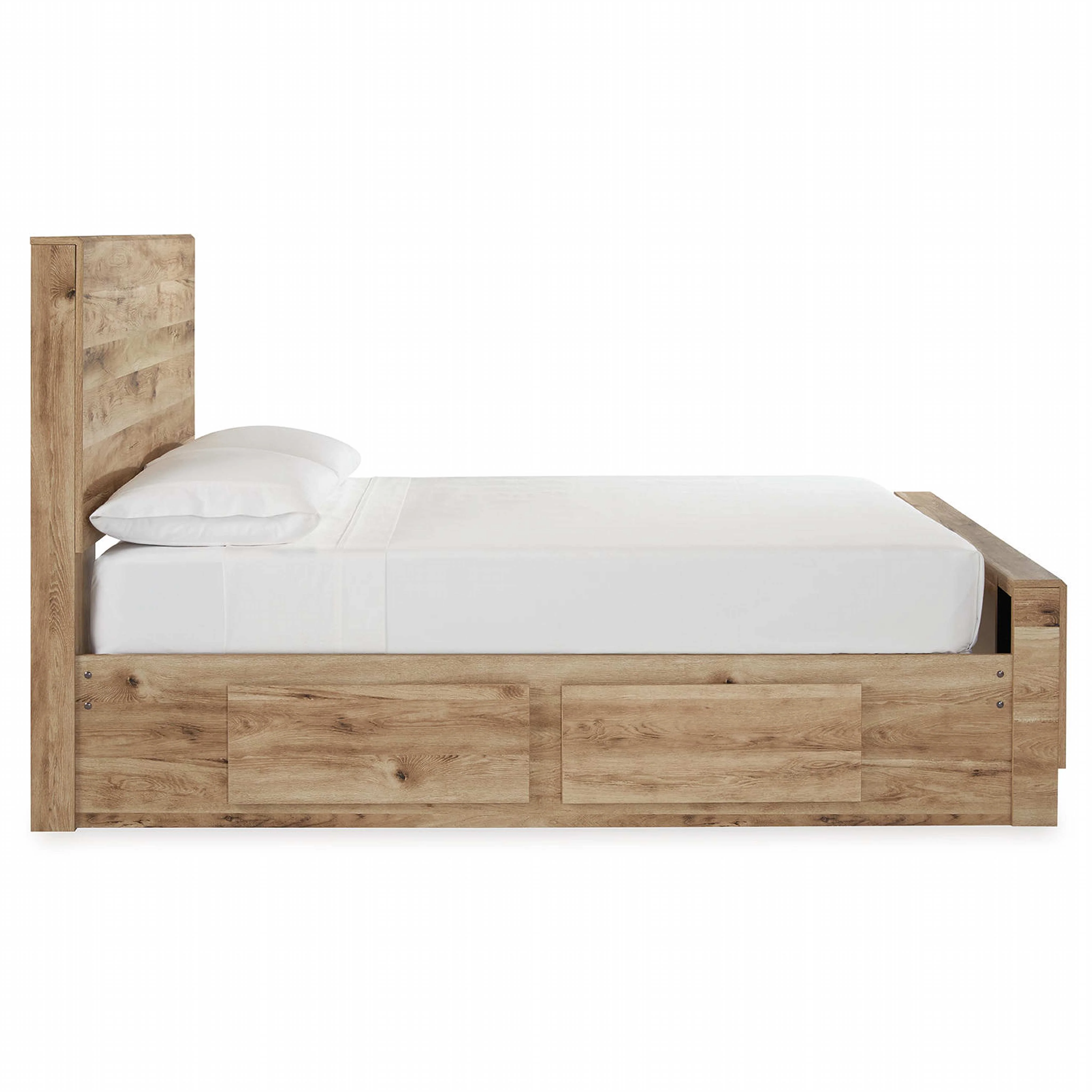 Hyanna 6 Piece Bed with 4 Drawer Storage Bedroom - Tan Brown - Image 35