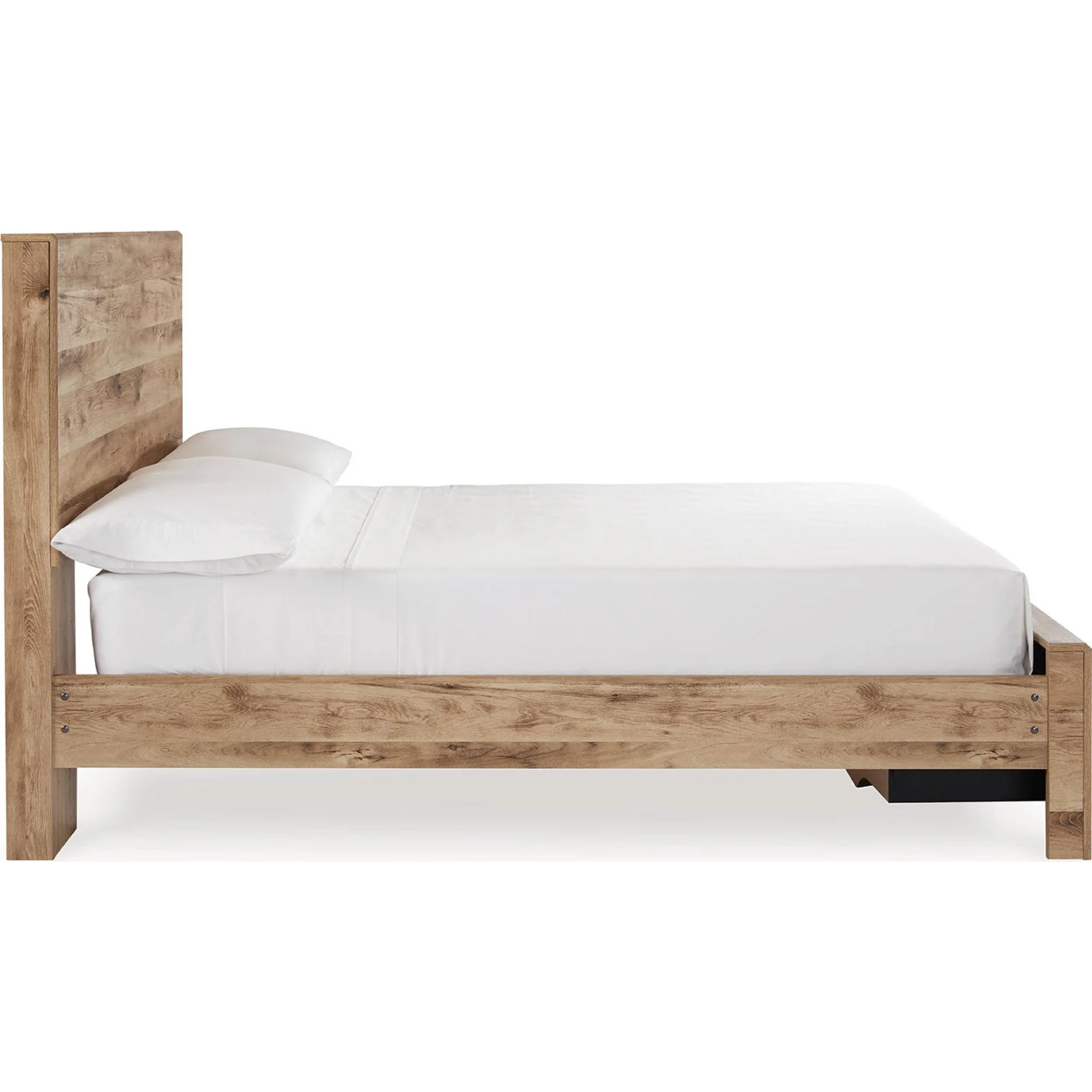 Hyanna 6 Piece Full Bed with Footboard Storage Bedroom - Tan Brown - Image 8