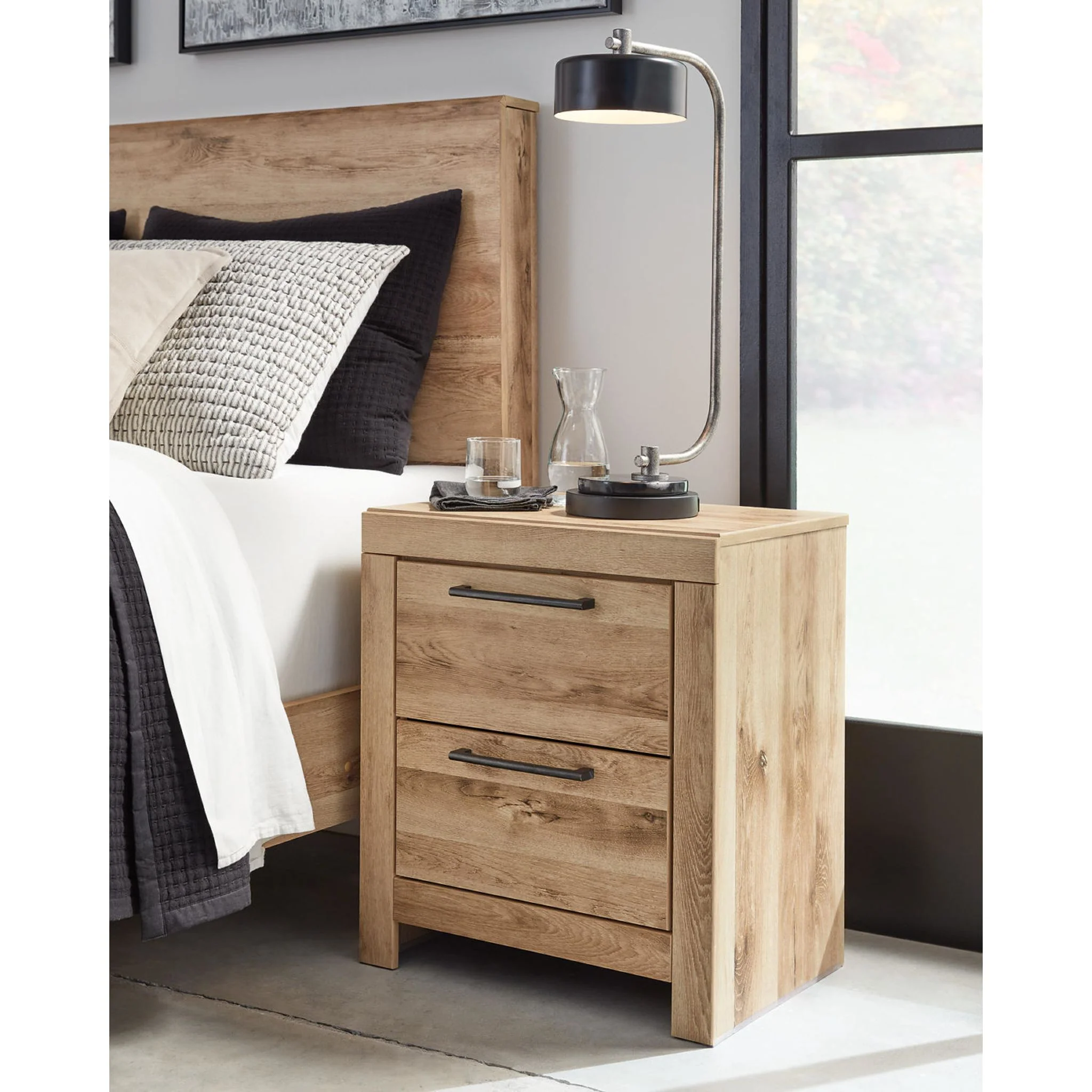 Hyanna 6 Piece King Panel Bedroom - Tan Brown - Image 21