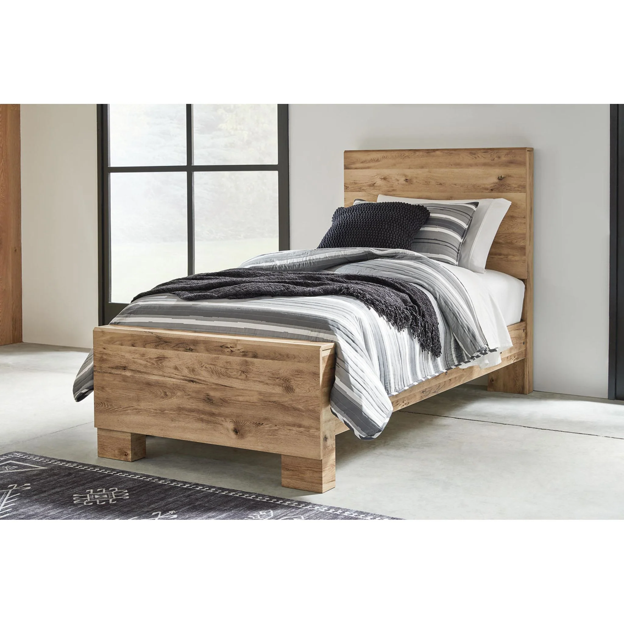 Hyanna 6 Piece Panel Bedroom - Tan Brown - Image 11