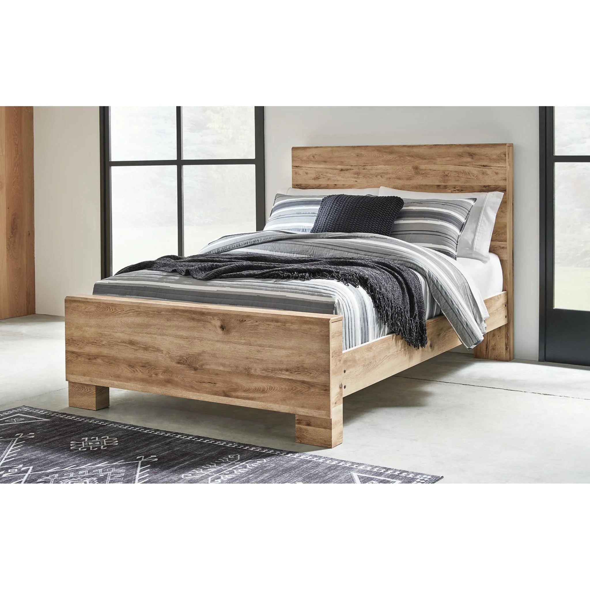 Hyanna 6 Piece Panel Bedroom - Tan Brown - Image 31