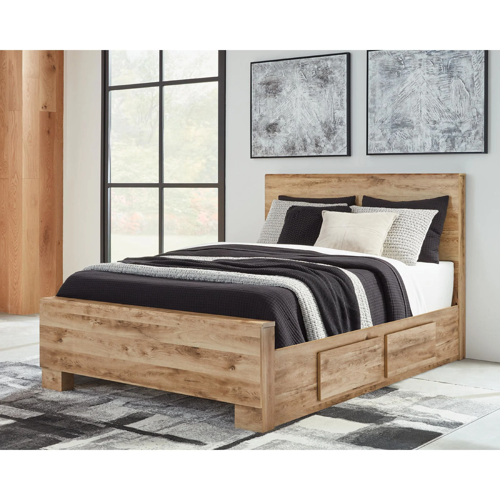 Hyanna 6 Piece Queen Storage Bedroom - Tan Brown - Image 6