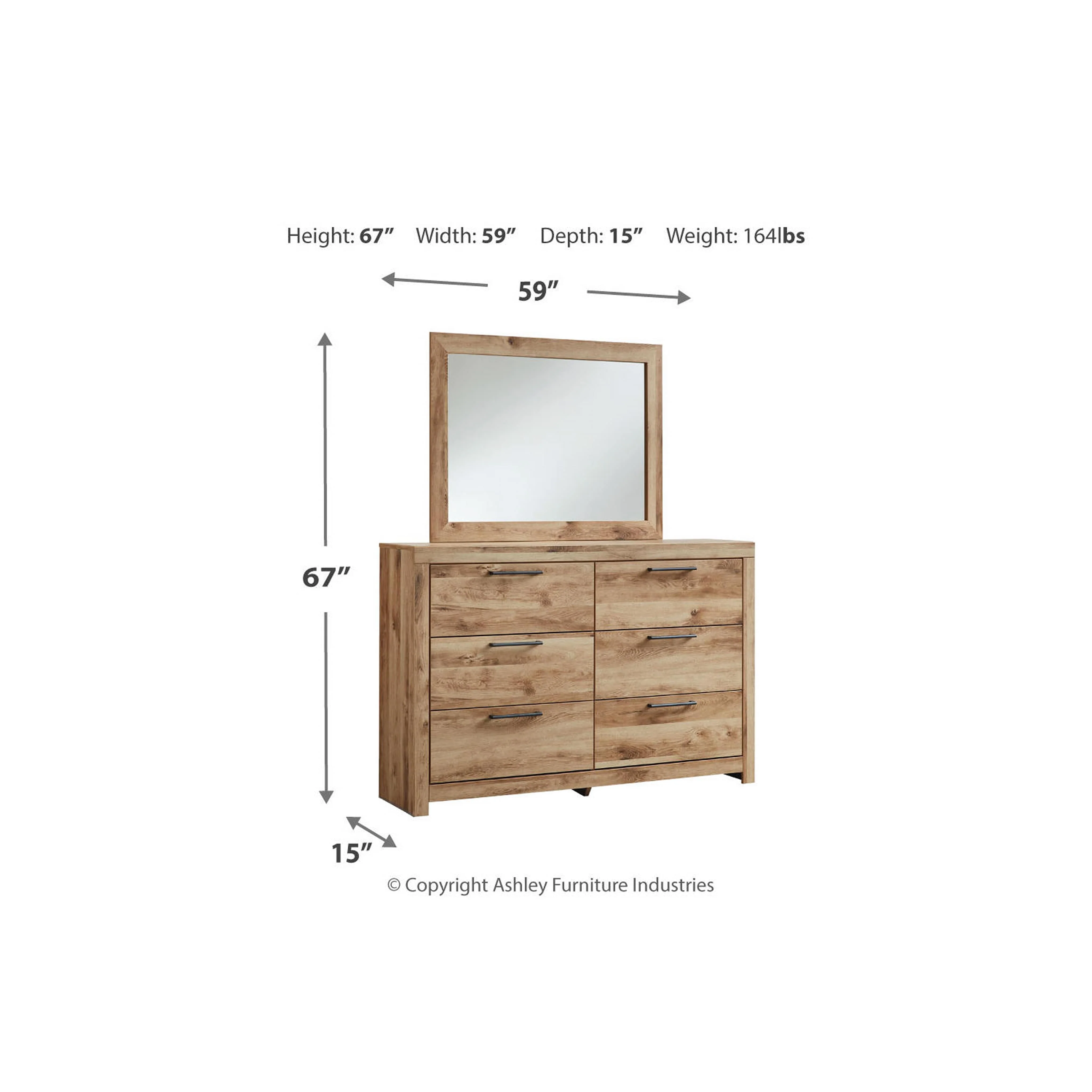Hyanna 6 Piece Queen Storage Bedroom - Tan Brown - Image 5