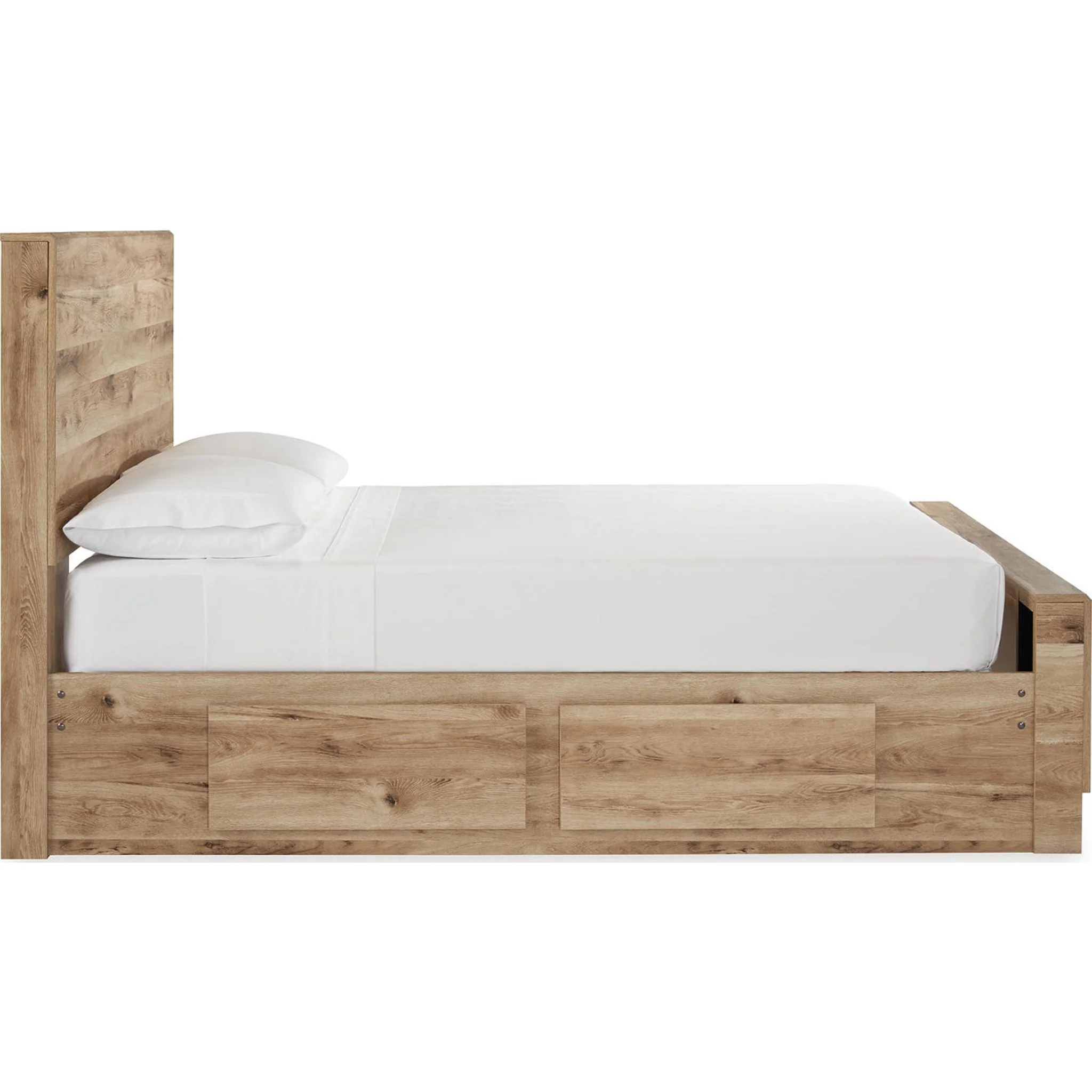 Hyanna Bed with 2 Drawer Storage - Tan Brown - Image 11