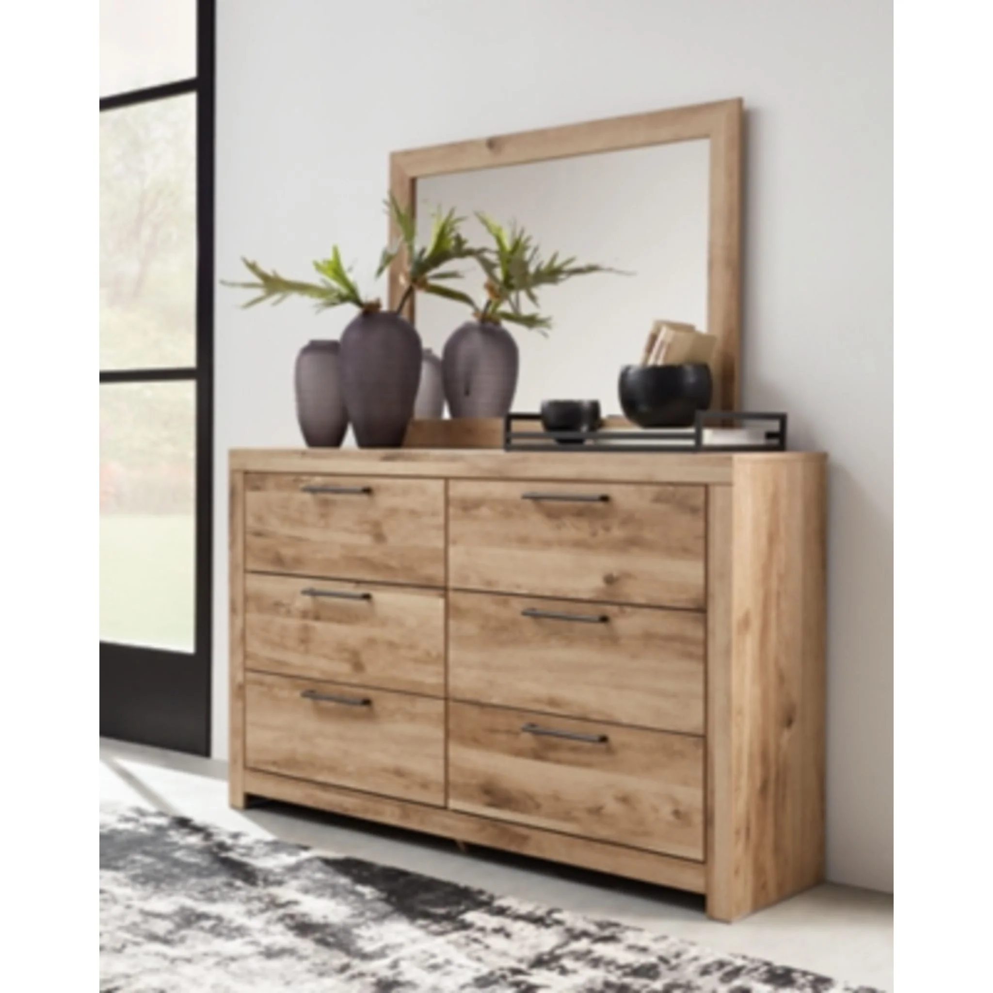 Hyanna Dresser and Mirror - Tan Brown - Image 2