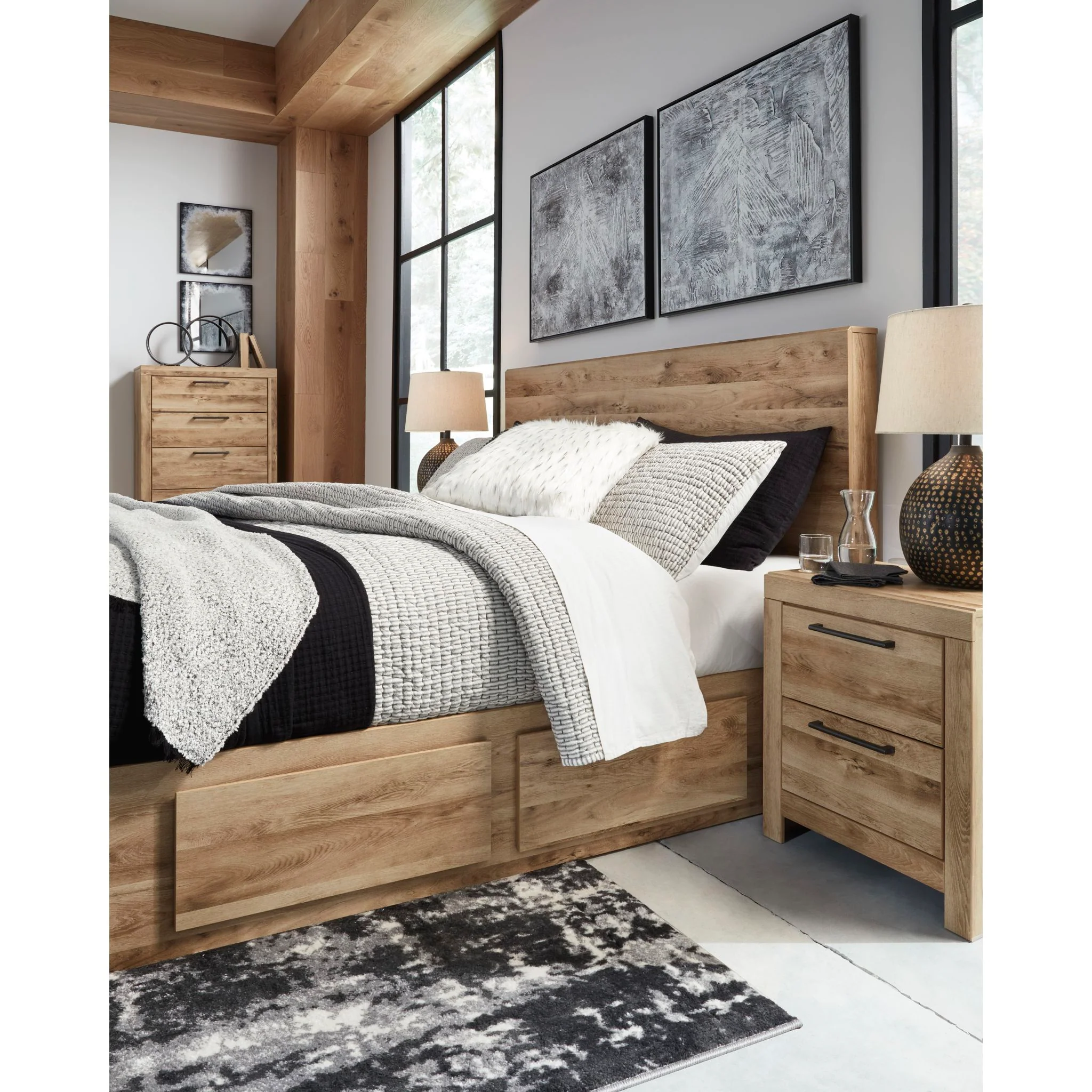 Hyanna King Storage Bed - Tan Brown - Image 13