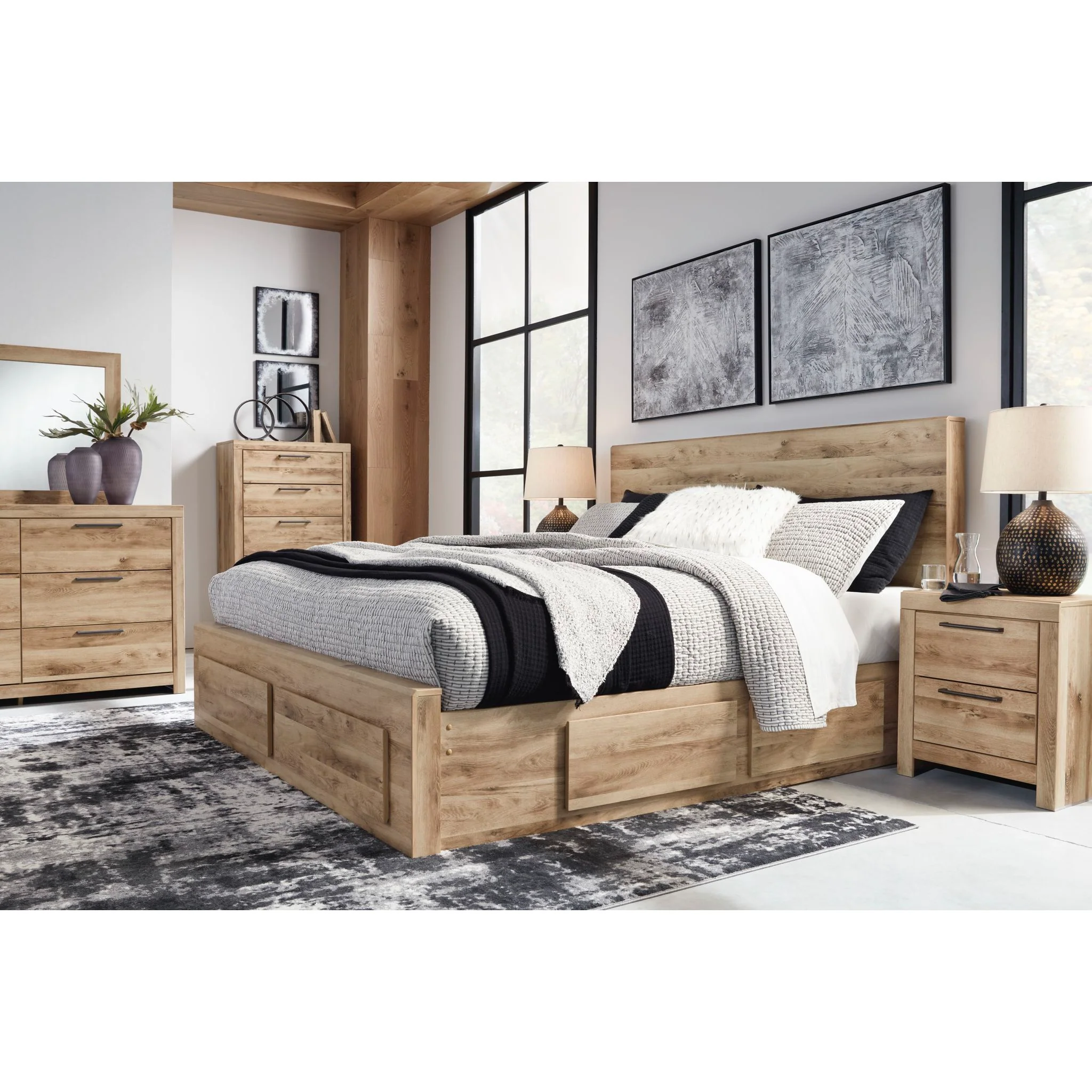 Hyanna King Storage Bed - Tan Brown - Image 2