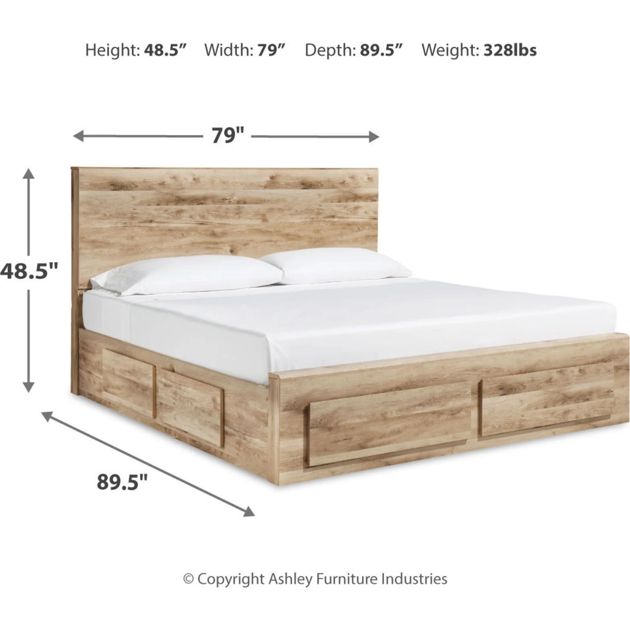 Hyanna King Storage Bed - Tan Brown - Image 6