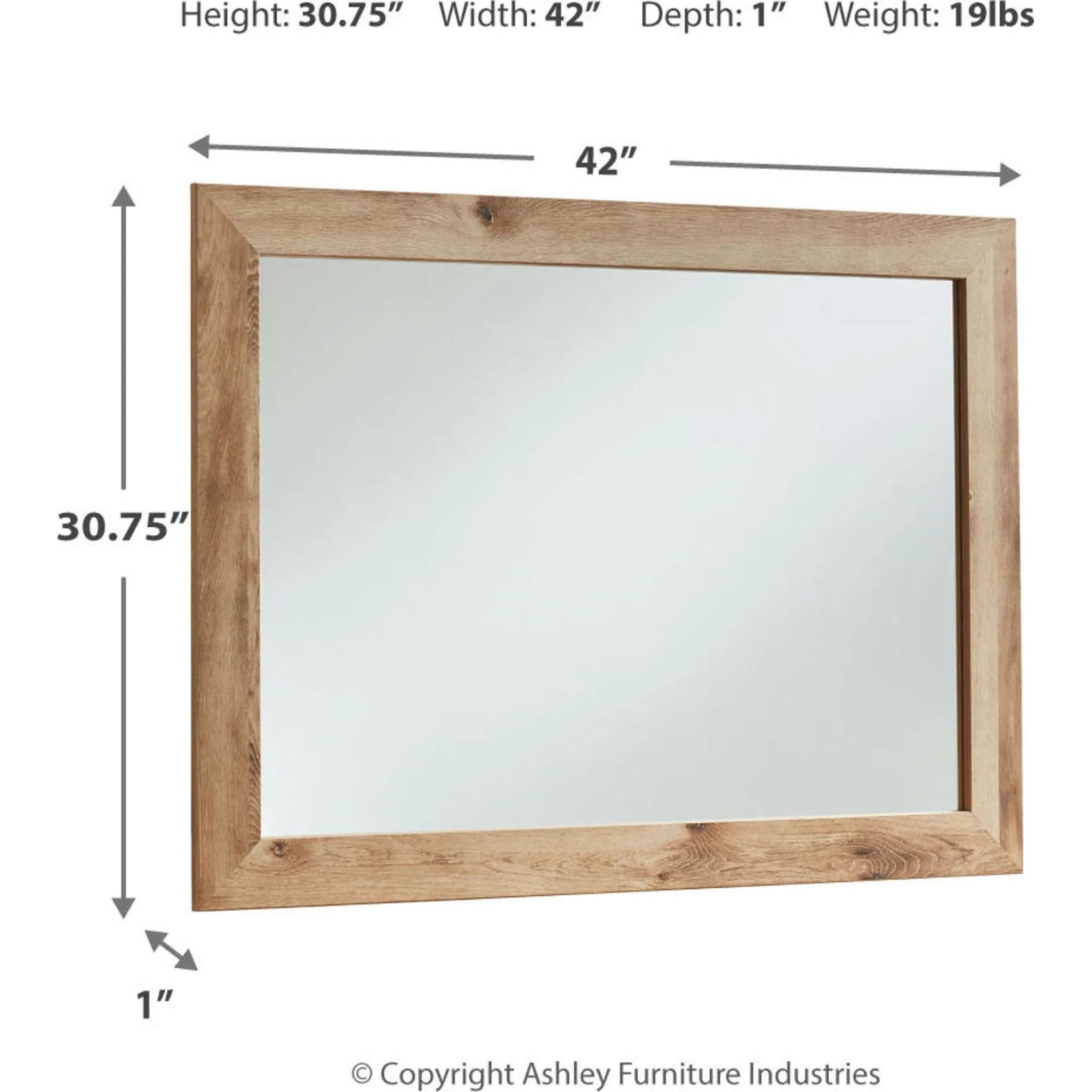 Hyanna Mirror - Tan - Image 7