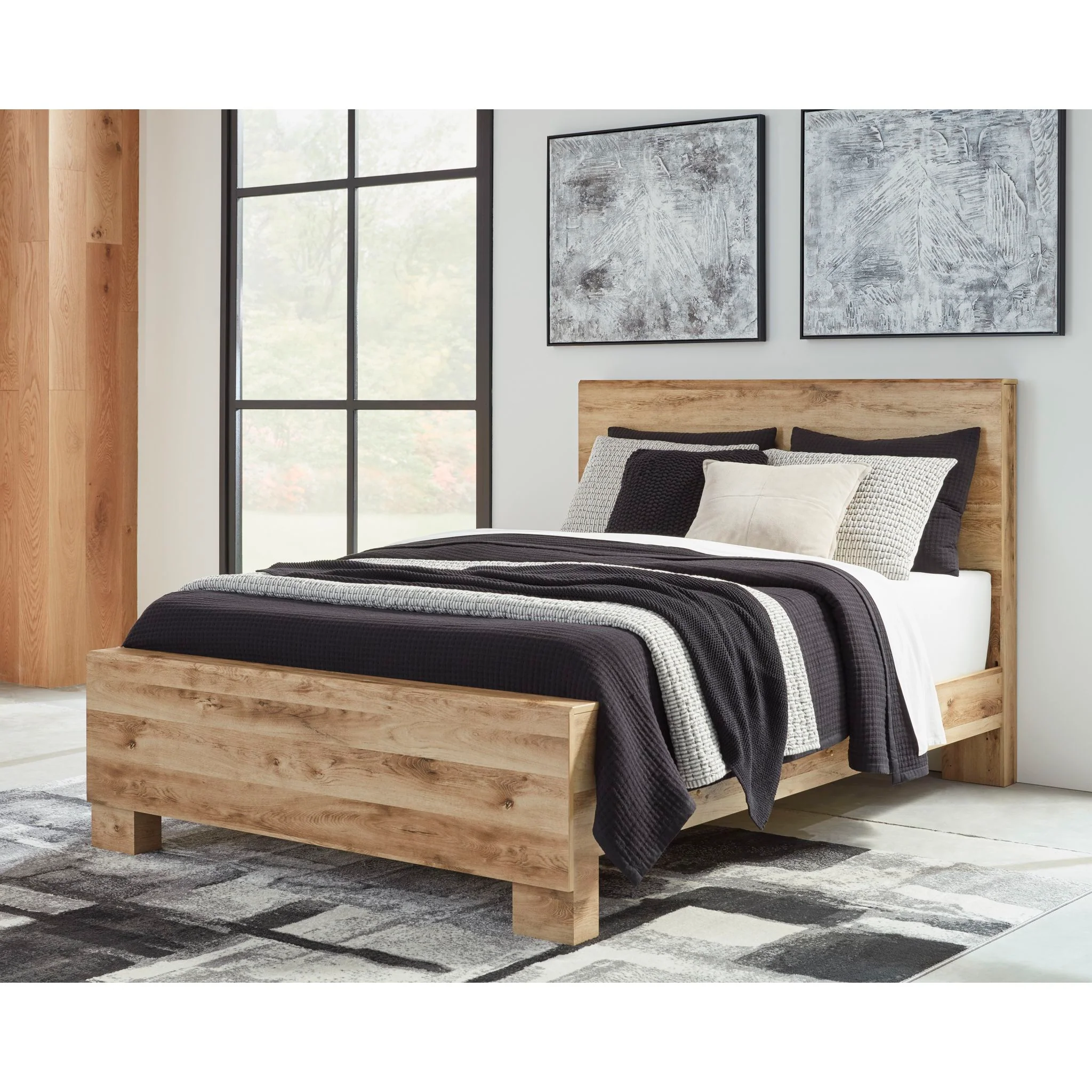 Hyanna Panel Bed - Tan Brown - Image 2