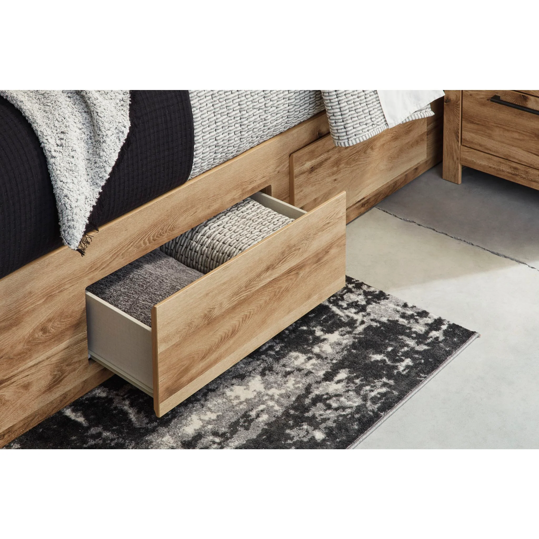 Hyanna Storage Bed - Tan Brown - Image 4