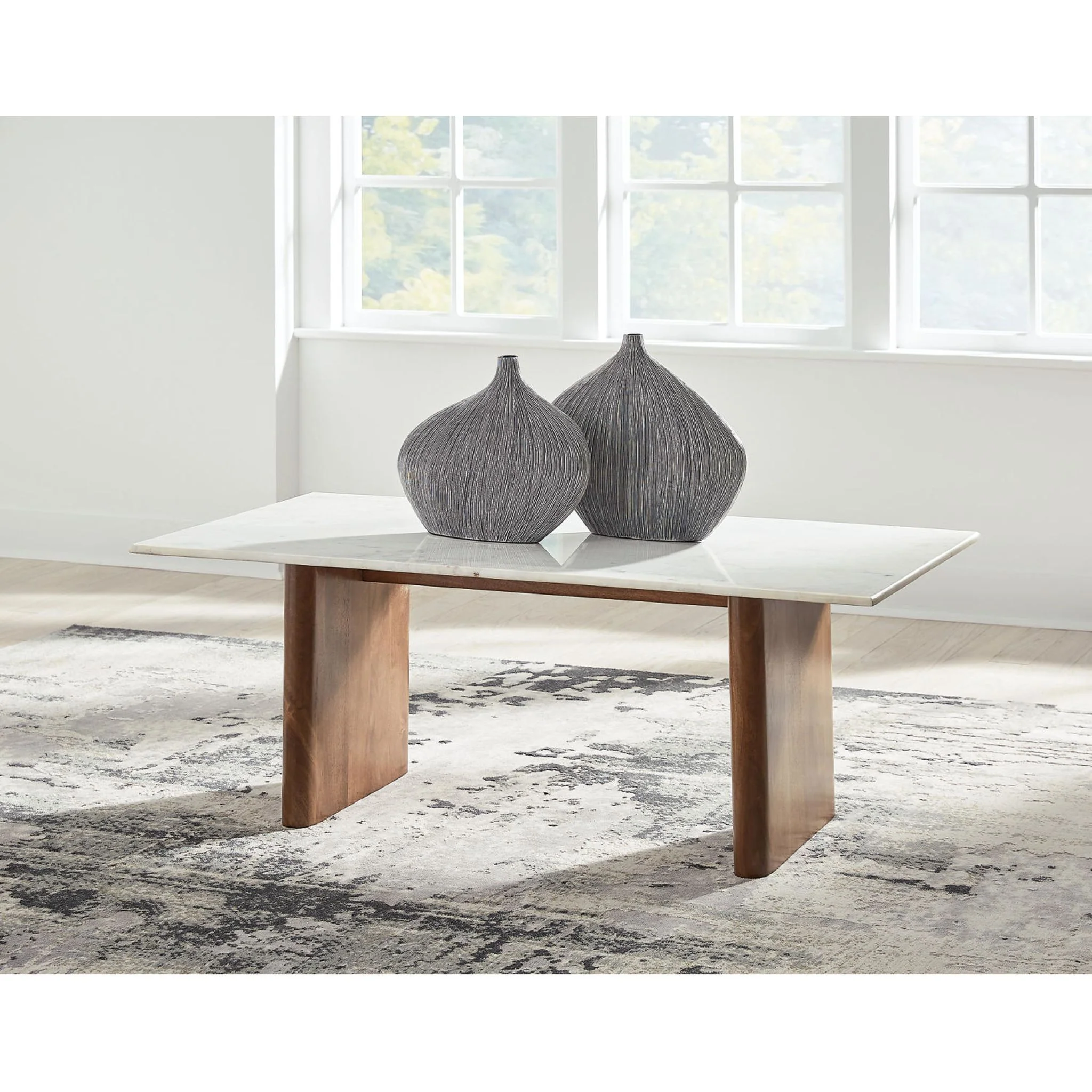 Isanti Coffee Table - Light Brown/White - Image 2