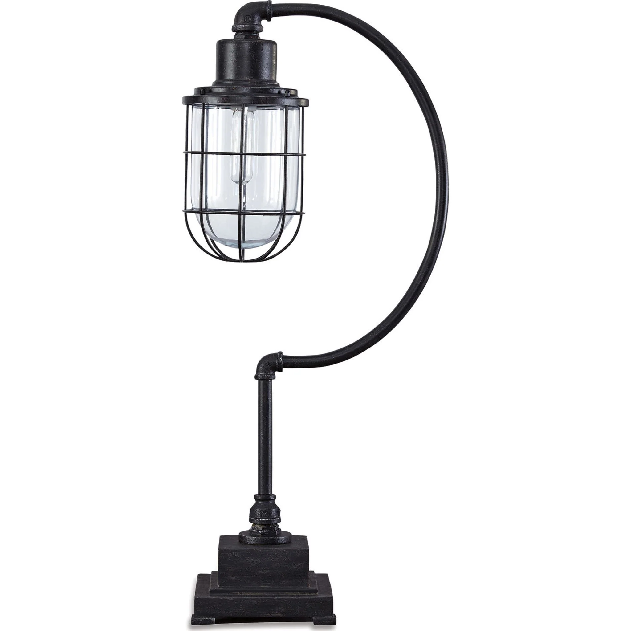Jae Desk Lamp - Antique Black 33.25"