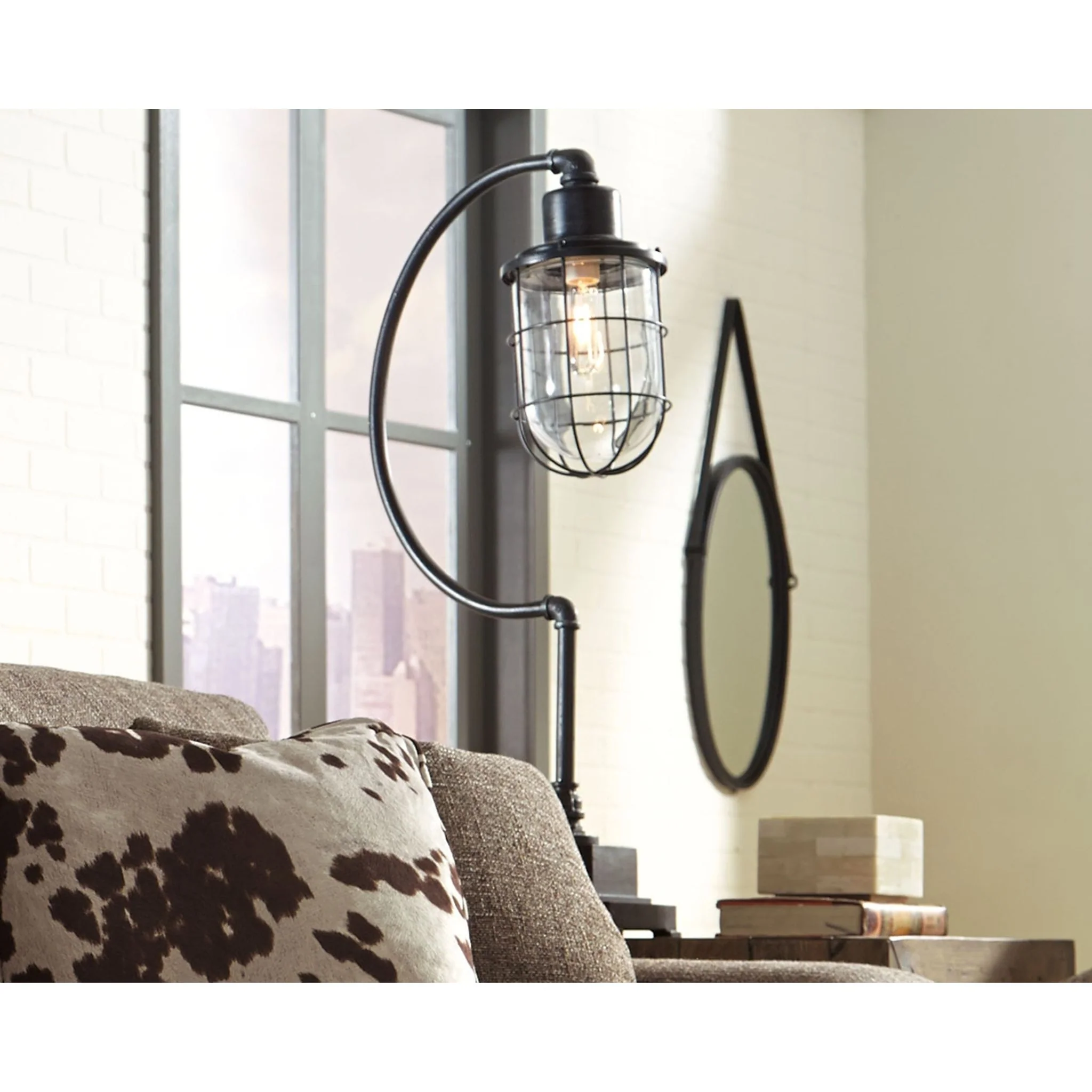 Jae Desk Lamp - Antique Black 33.25" - Image 6