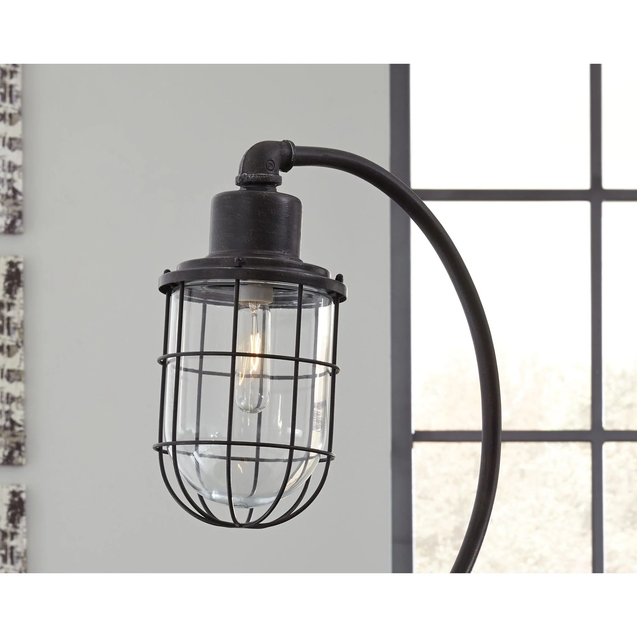 Jae Desk Lamp - Antique Black 33.25" - Image 9