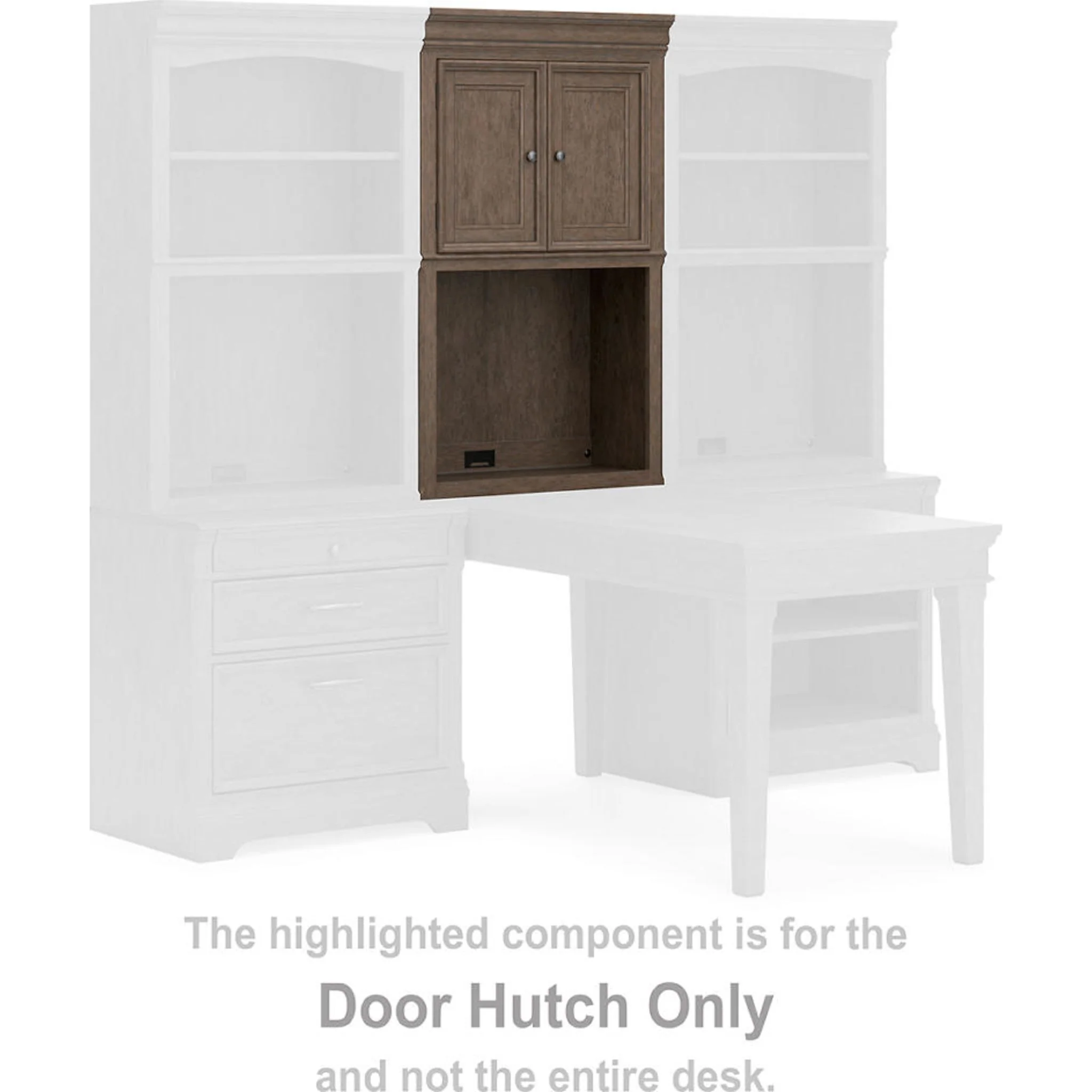 Janismore Bookcase - Weathered Gray - Image 7