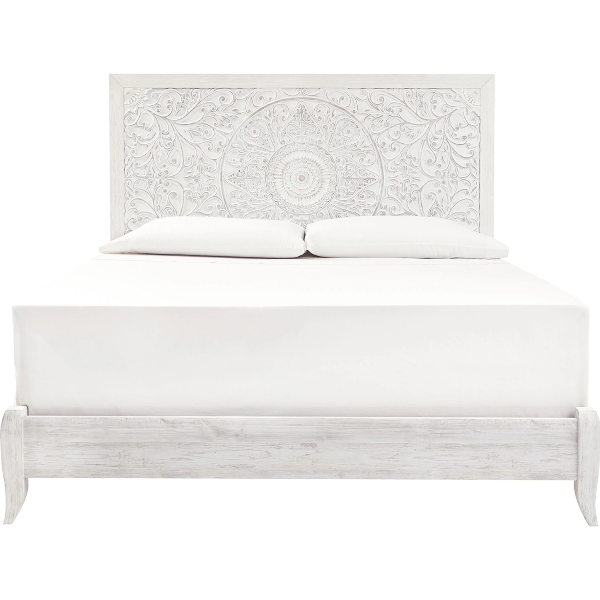 Jareth Panel Bed - Whitewash - Image 19