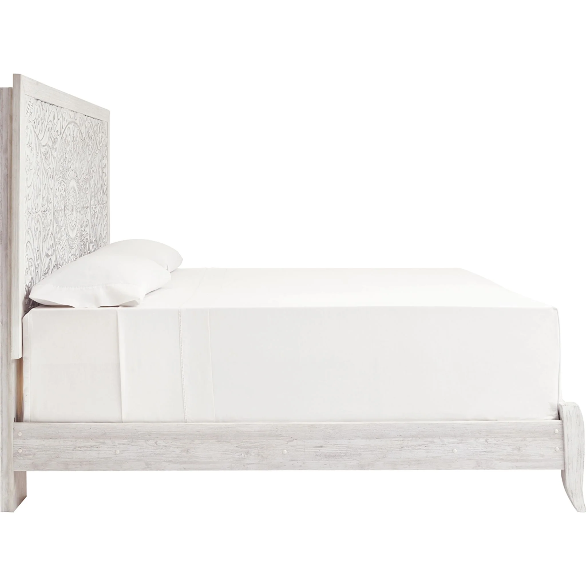 Jareth Panel Bed - Whitewash - Image 20