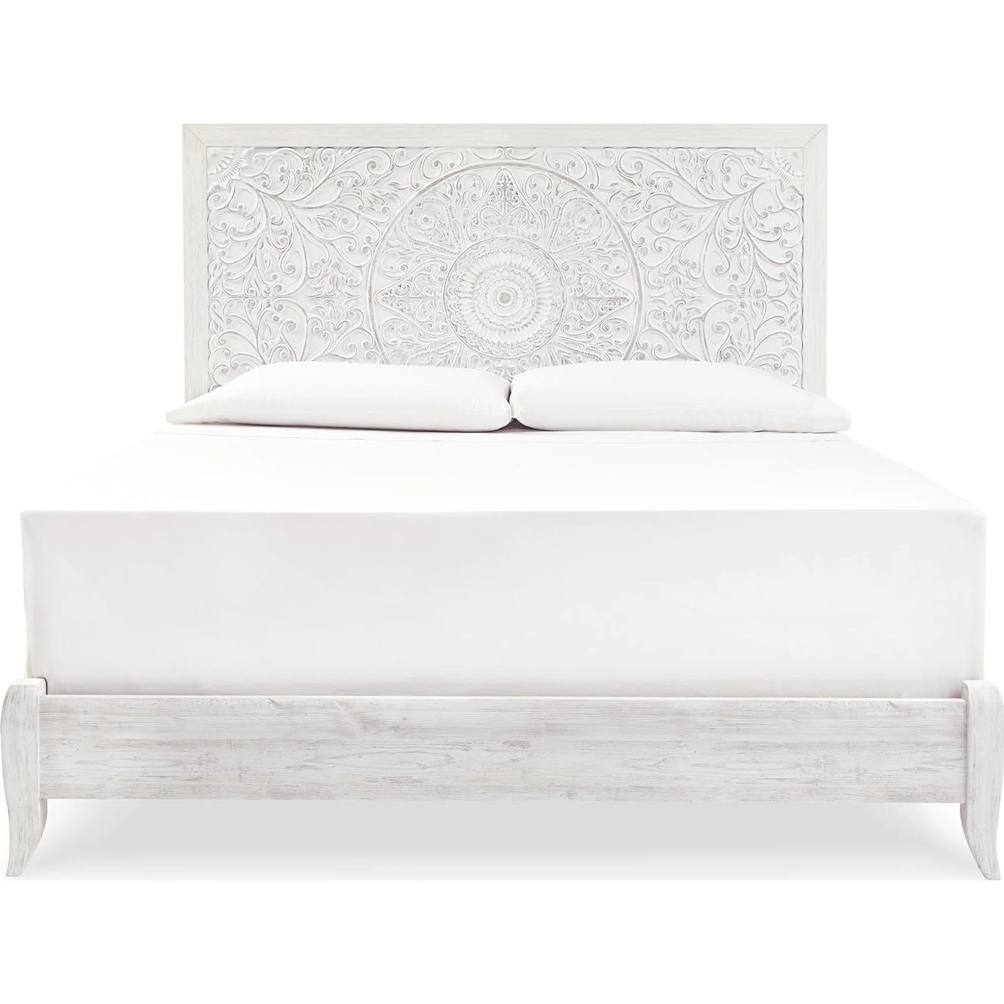 Jareth Panel Bed - Whitewash - Image 25
