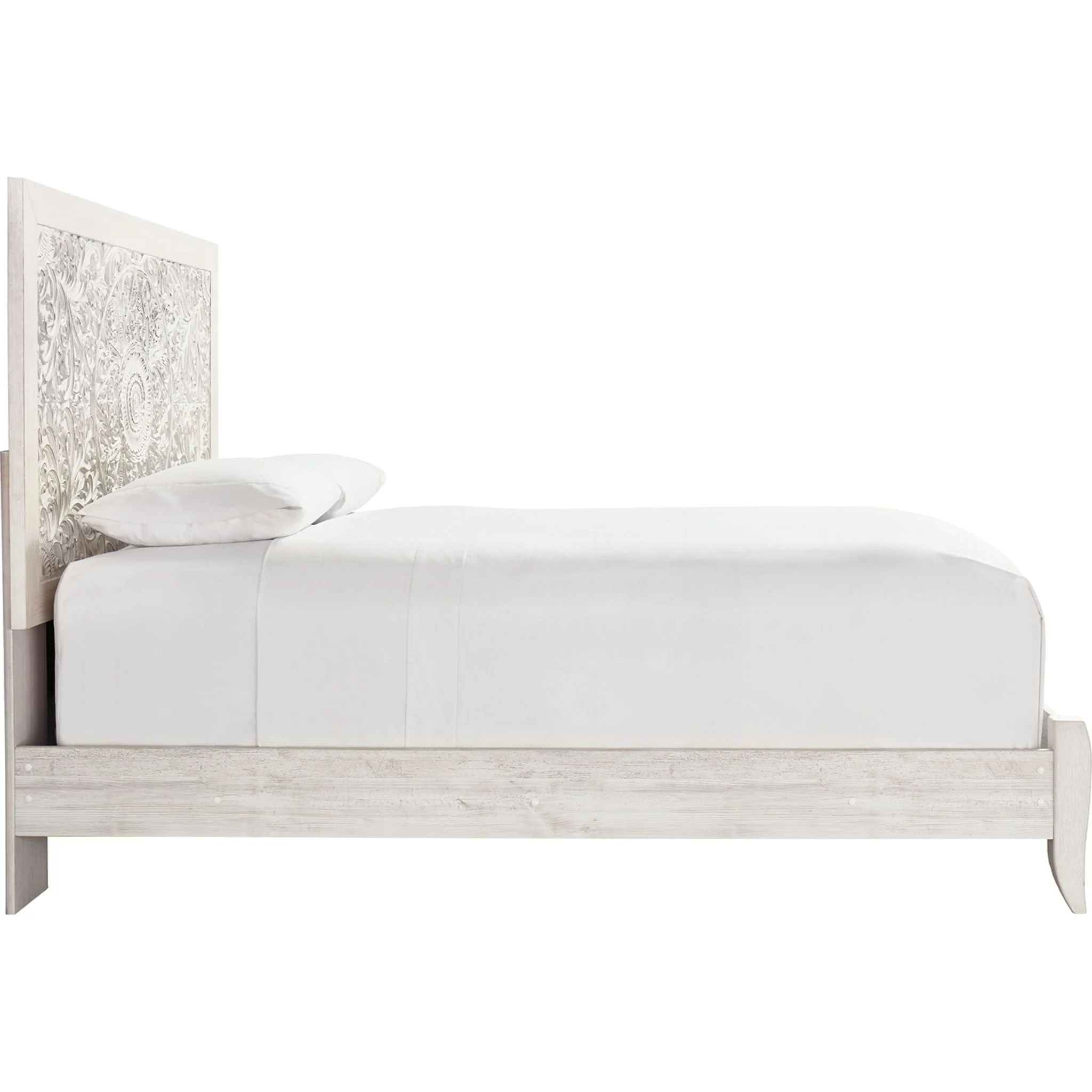 Jareth Panel Bed - Whitewash - Image 5