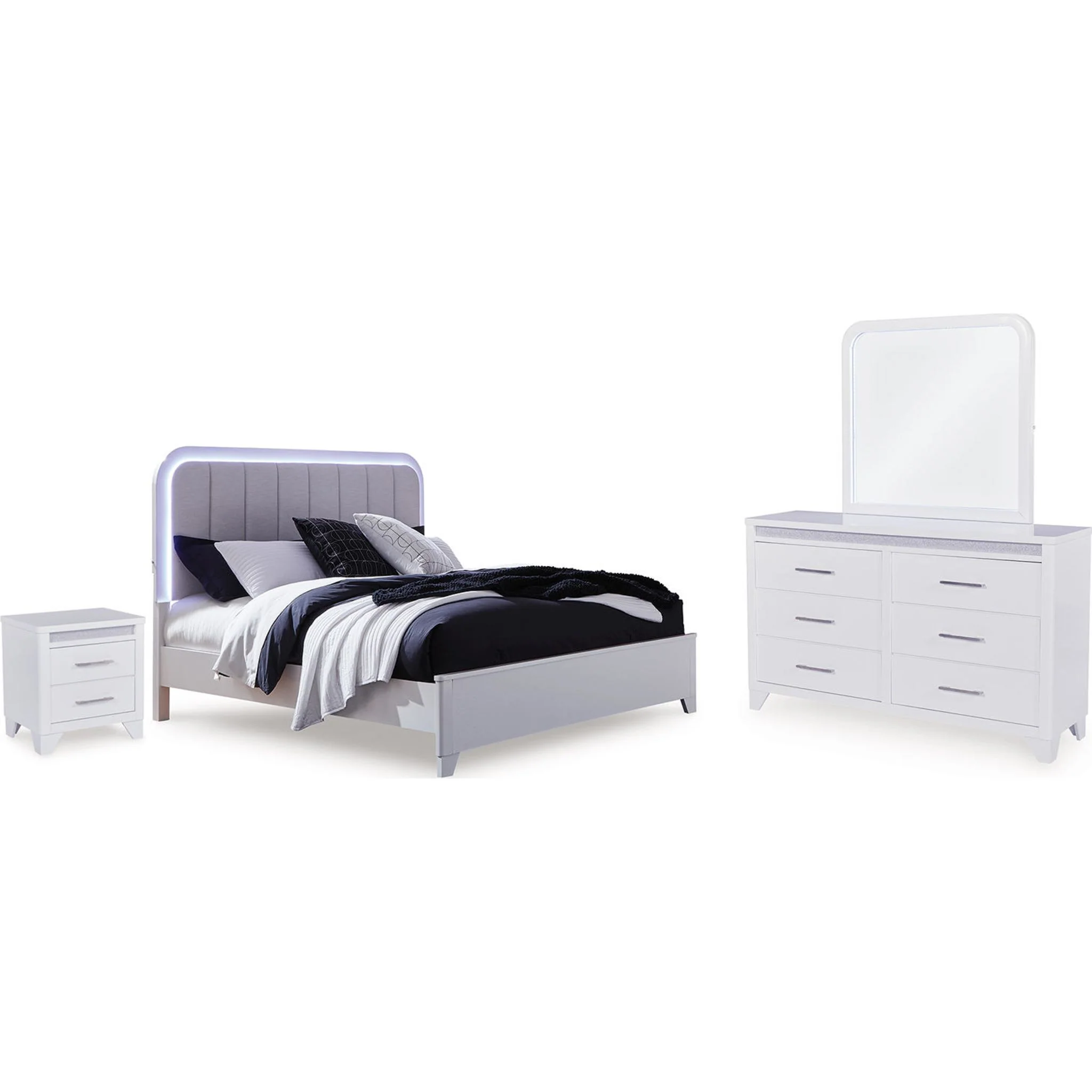 Jarlee Queen Panel Bed - White - Image 3