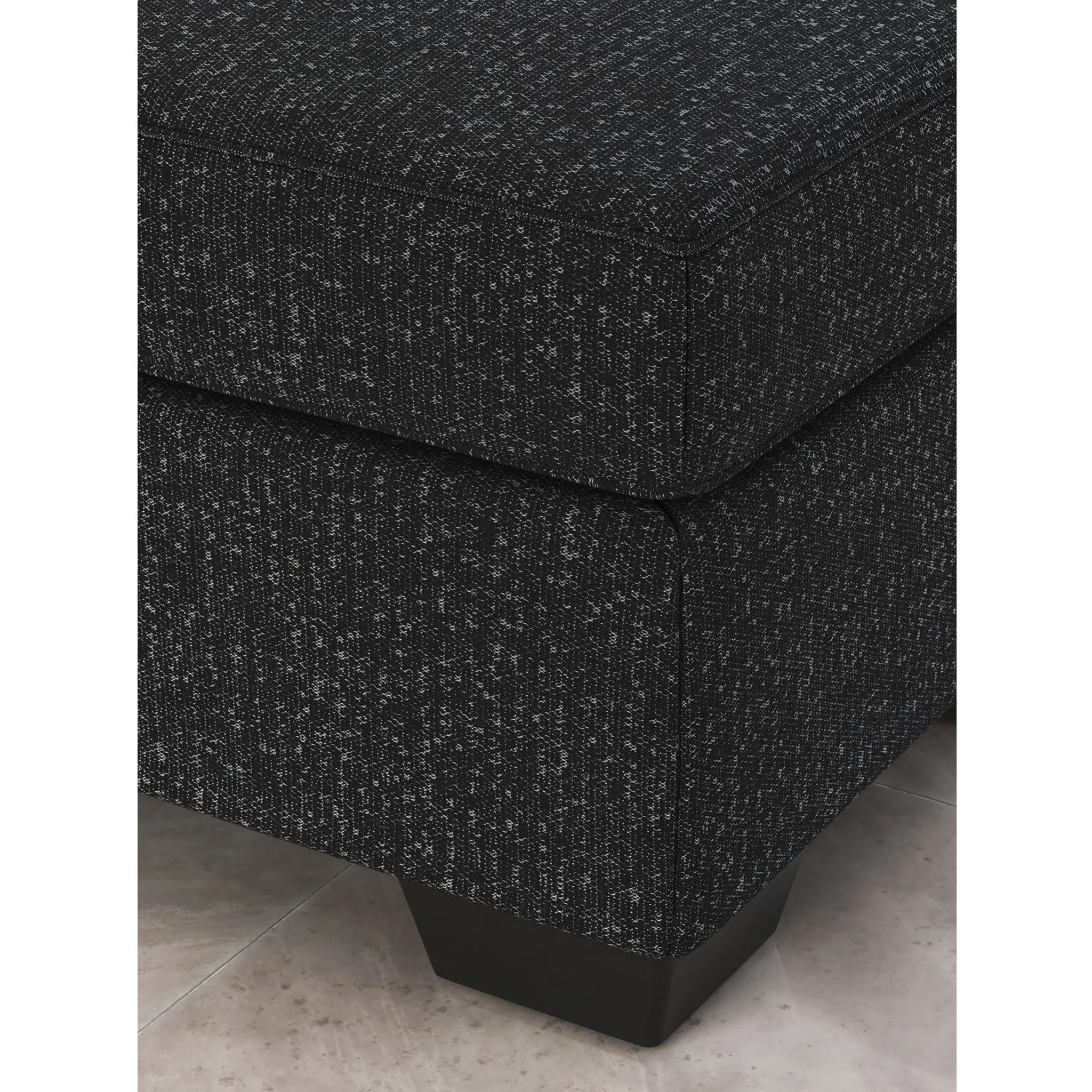Jasmine Peaks Ottoman - Coal - Image 3
