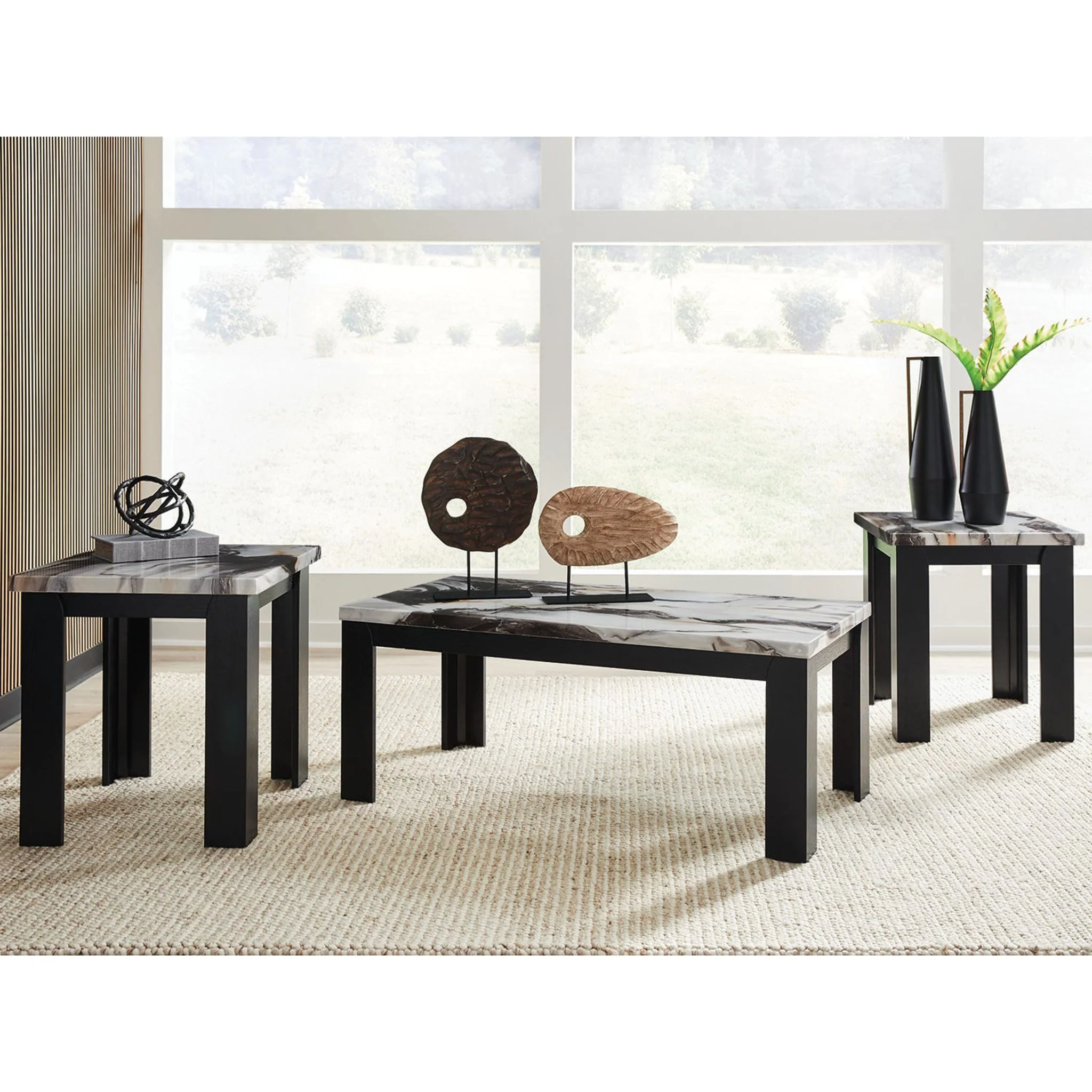 Jazmore 3 Pack Tables - Dark Brown - Image 2