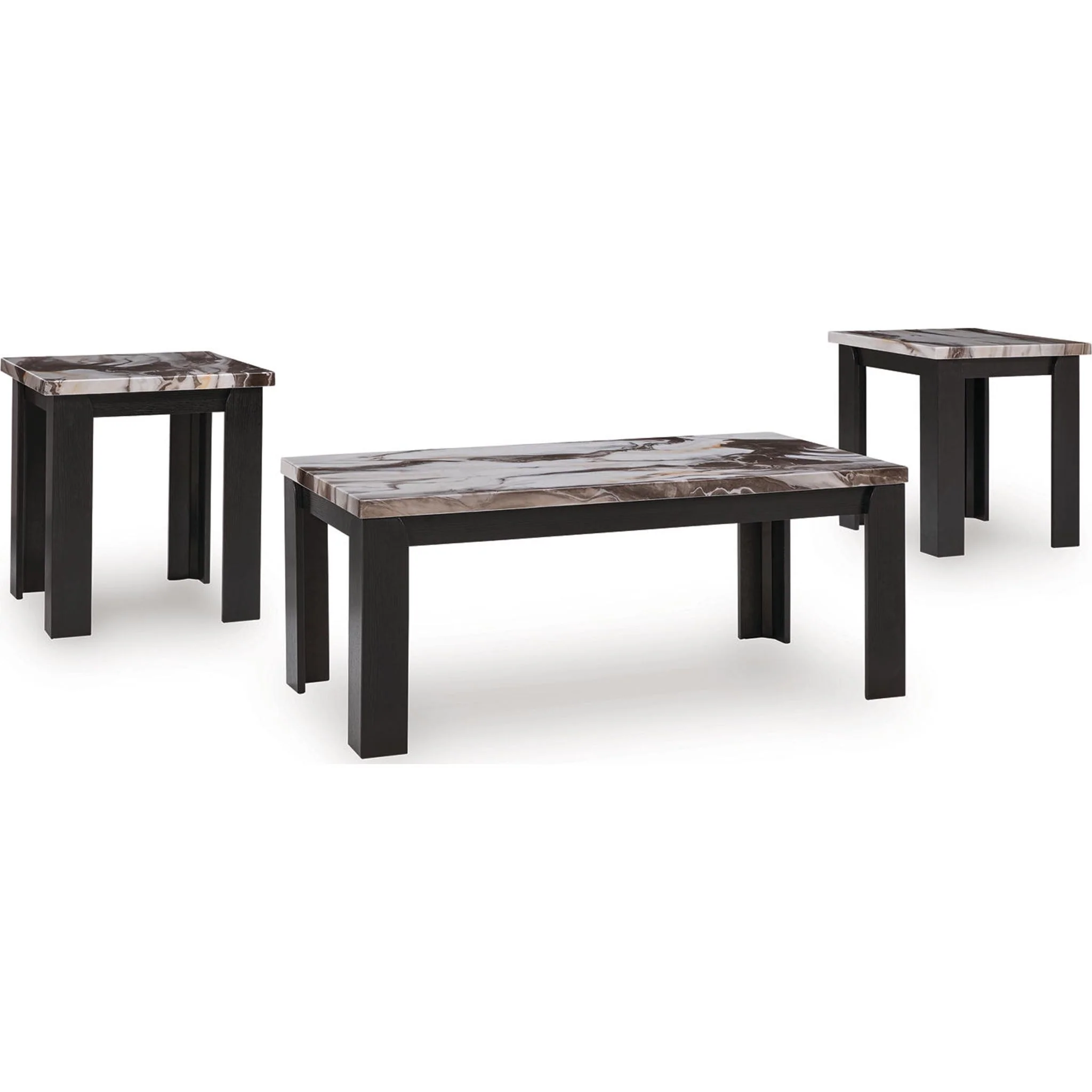 Jazmore 3 Pack Tables - Dark Brown - Image 4