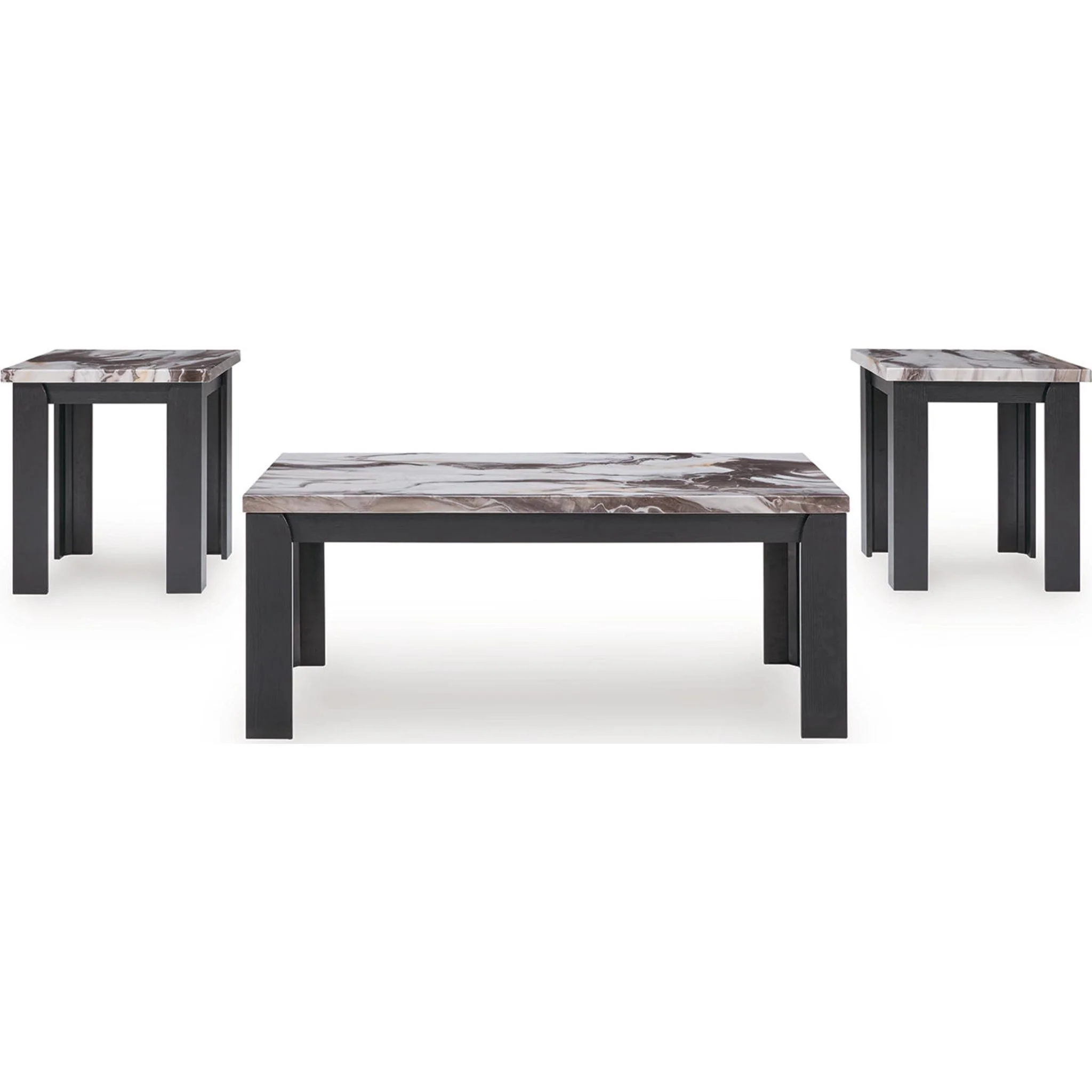 Jazmore 3 Pack Tables - Dark Brown - Image 7