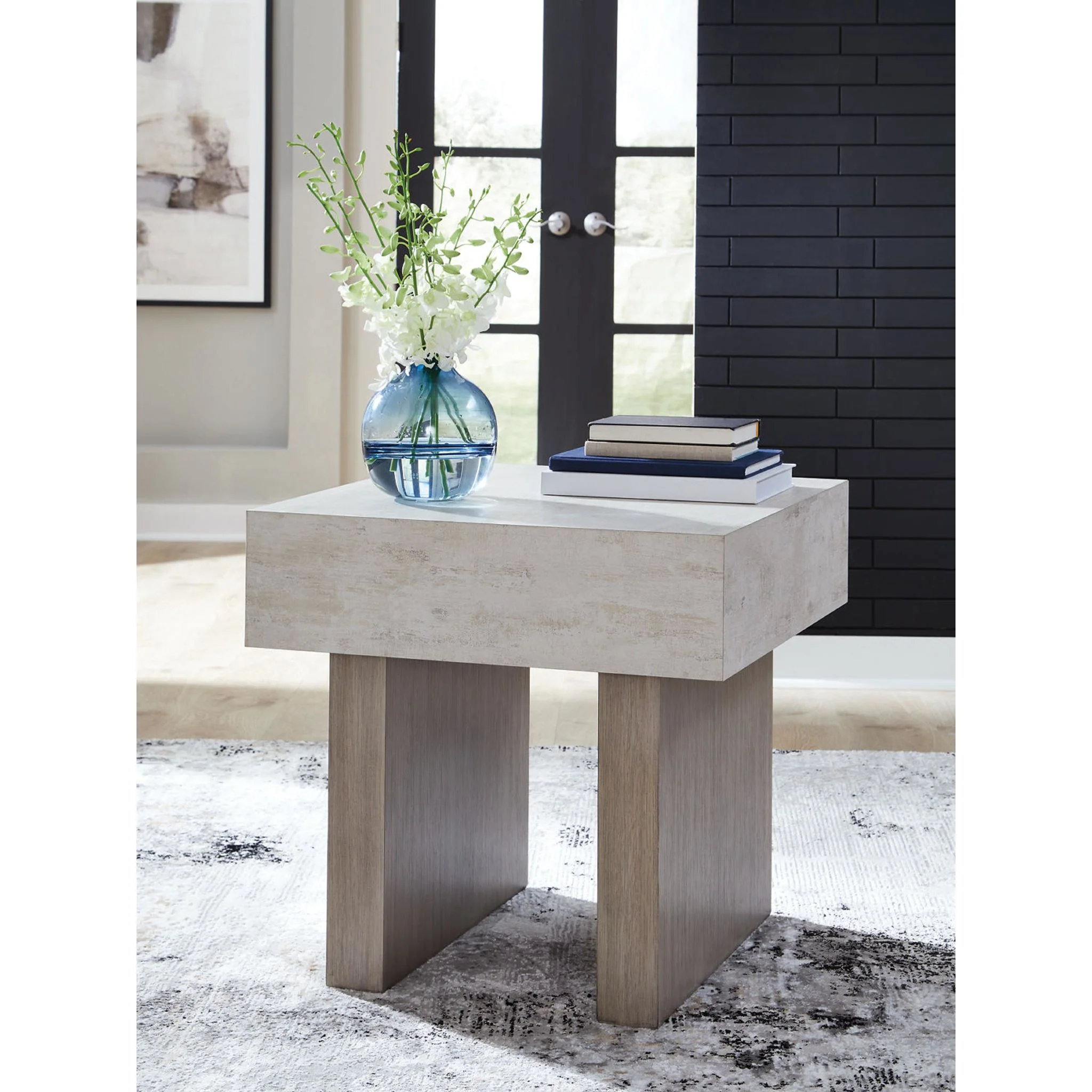 Jorlaina End Table - Light Grayish Brown - Image 3