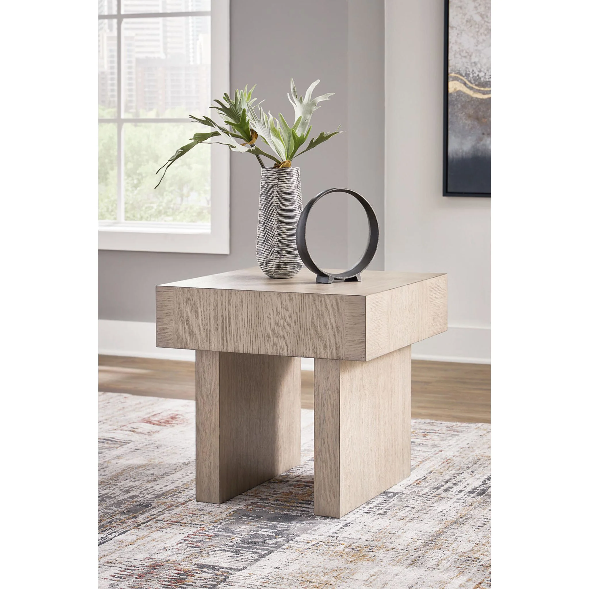 Jorlaina End Table - Light Grayish Brown - Image 2